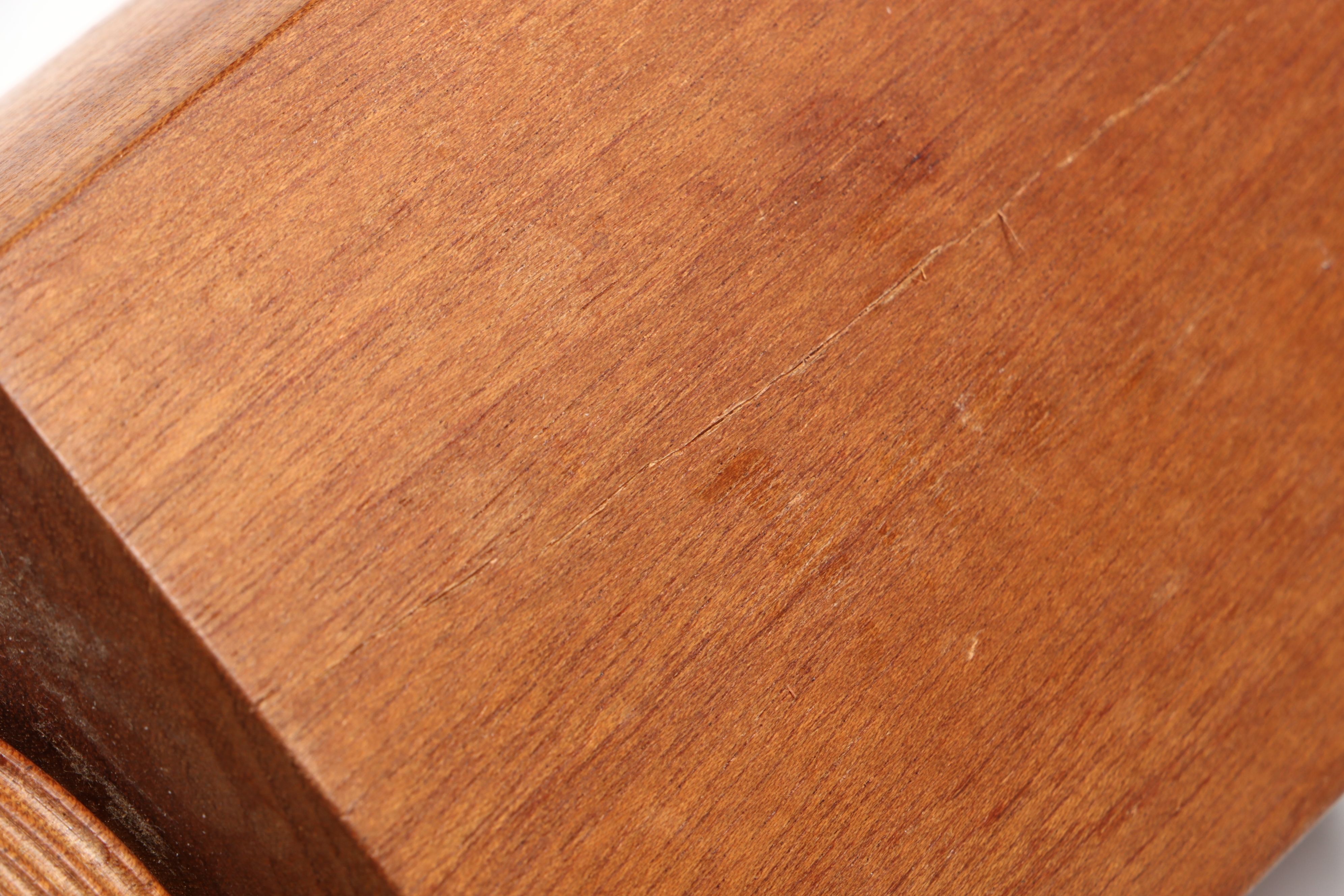 Danish Modern Wood Tea Caddy