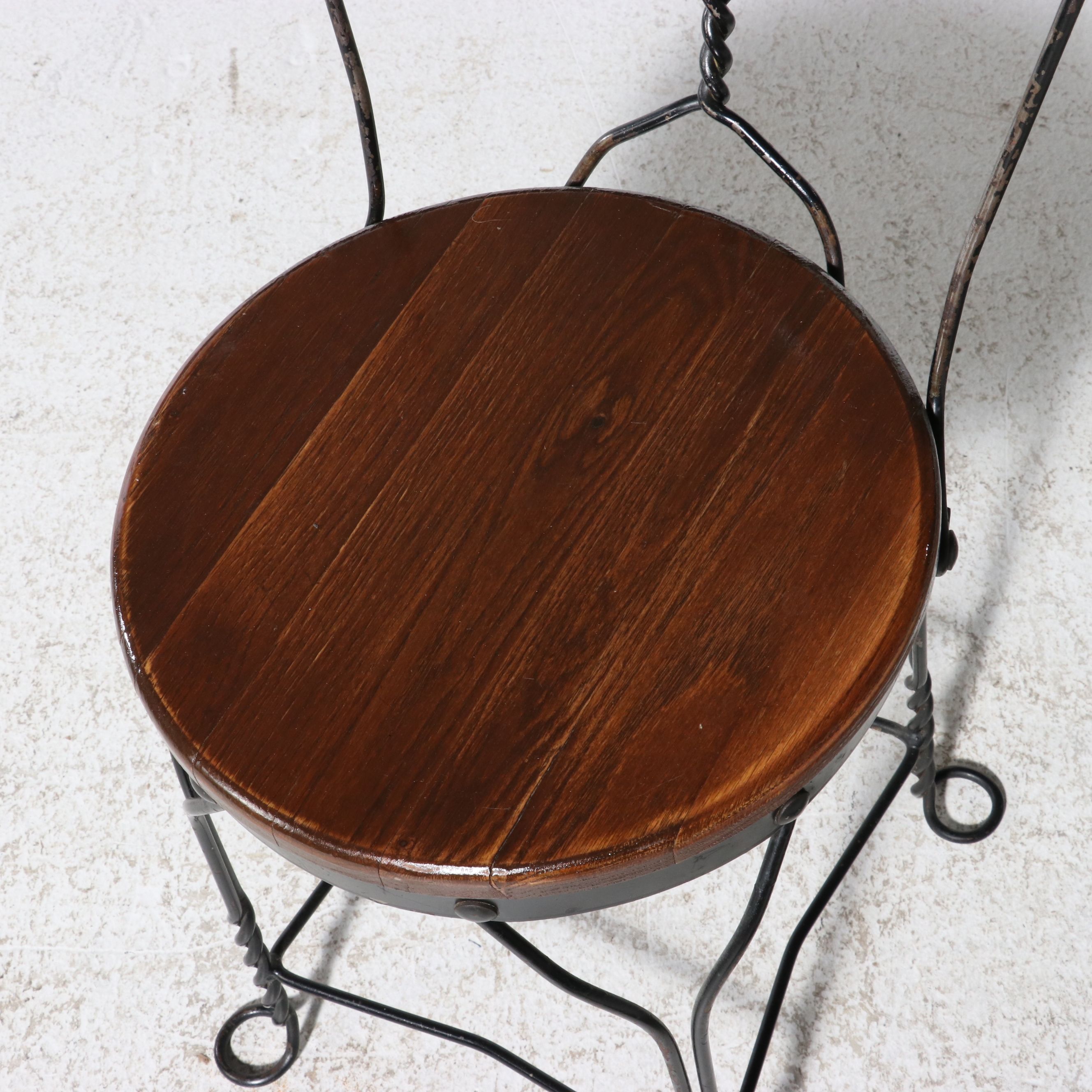 Five-Piece Victorian Style Ice Cream Parlor Bistro Set, Late 20th Century