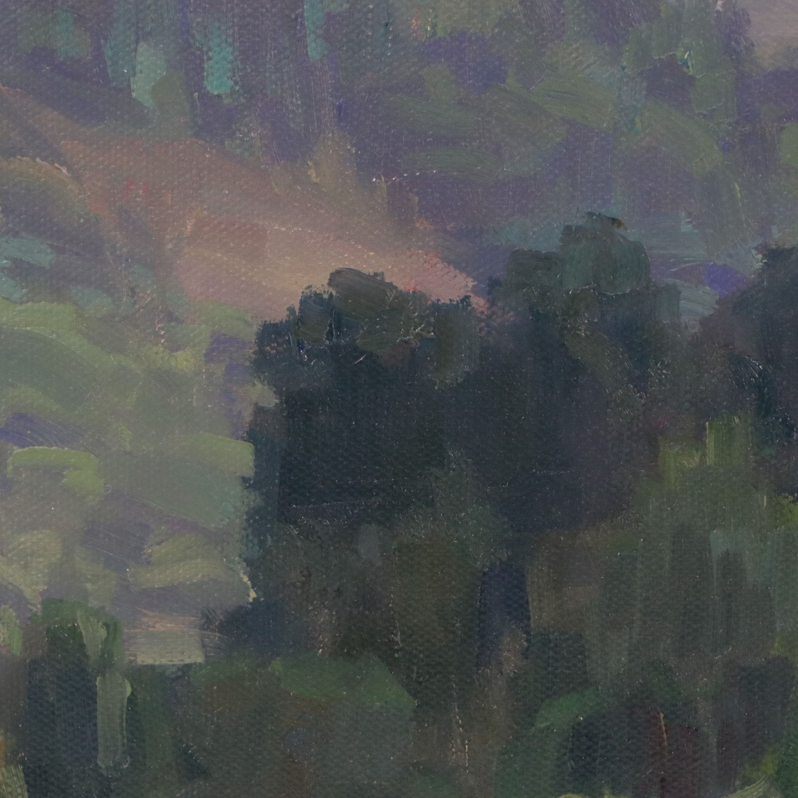 Chuck Marshall Forest Landscape Oil Painting, 21st Century