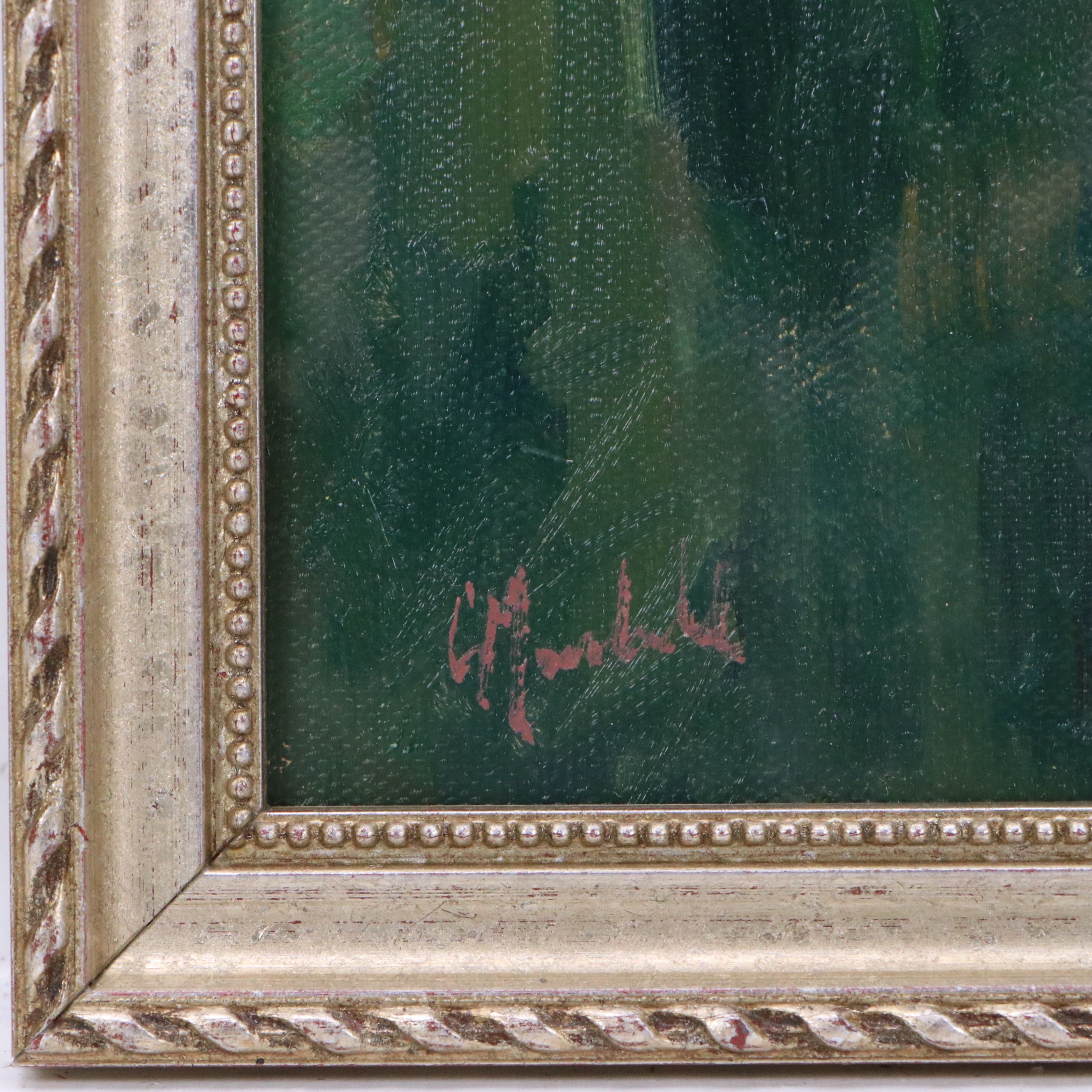 Chuck Marshall Forest Landscape Oil Painting, 21st Century