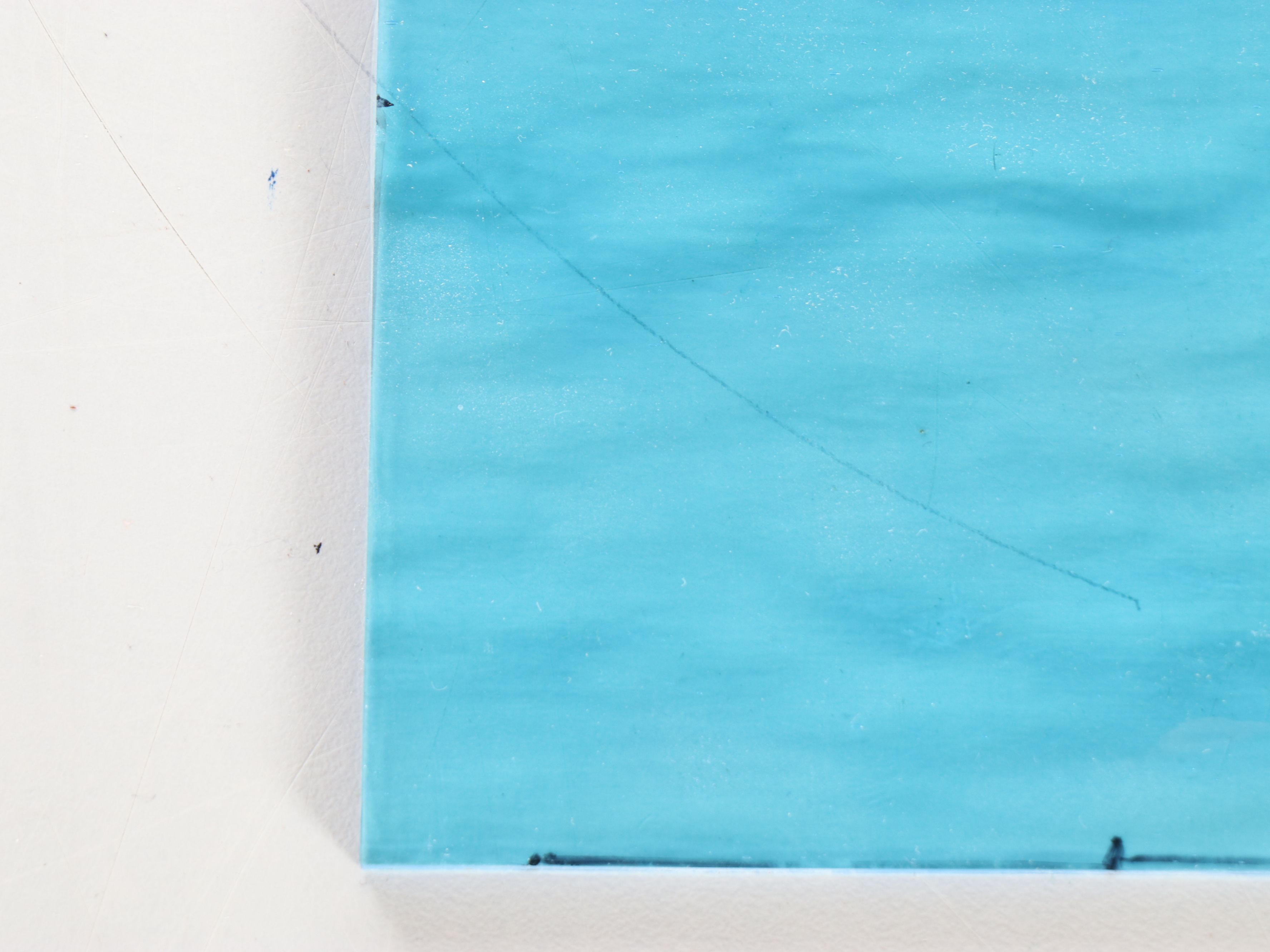 Textured Stained Glass and Mirror Fragments