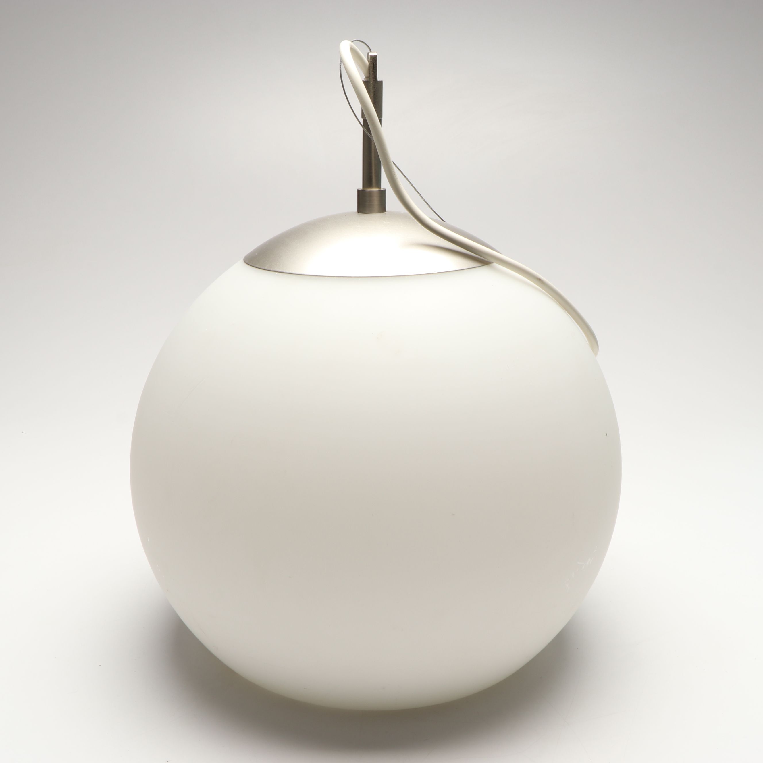 Mid Century Modern Style Saucer and Orb Pendant Lamps