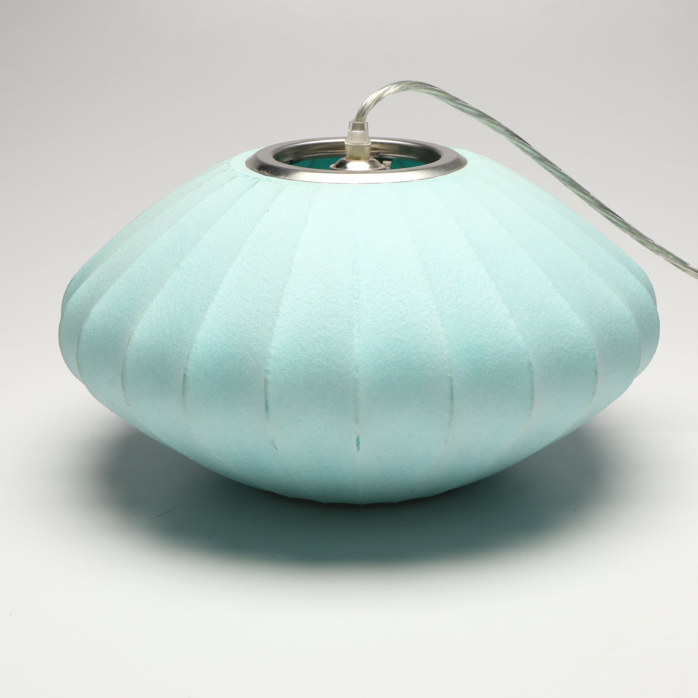 Mid Century Modern Style Saucer and Orb Pendant Lamps