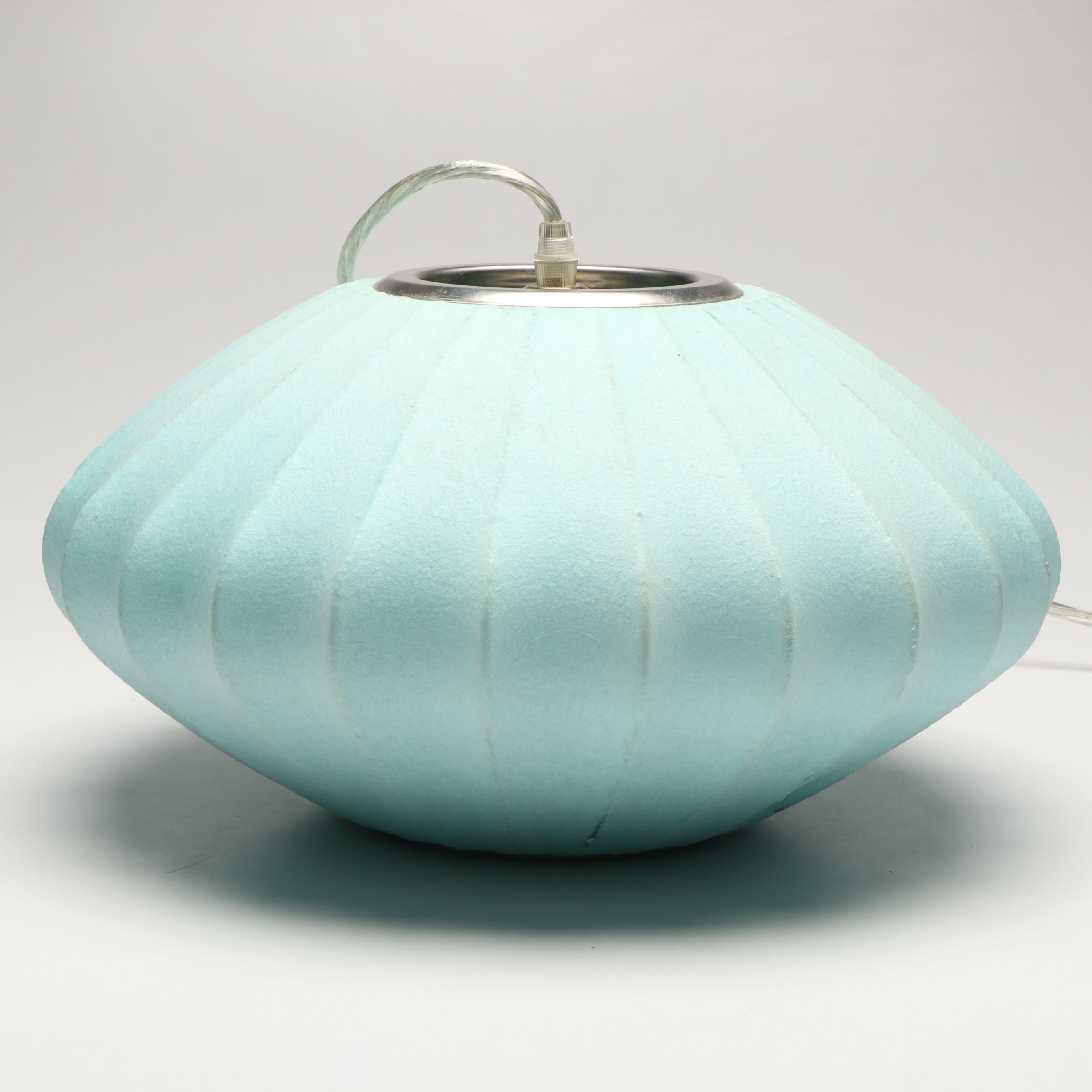 Mid Century Modern Style Saucer and Orb Pendant Lamps