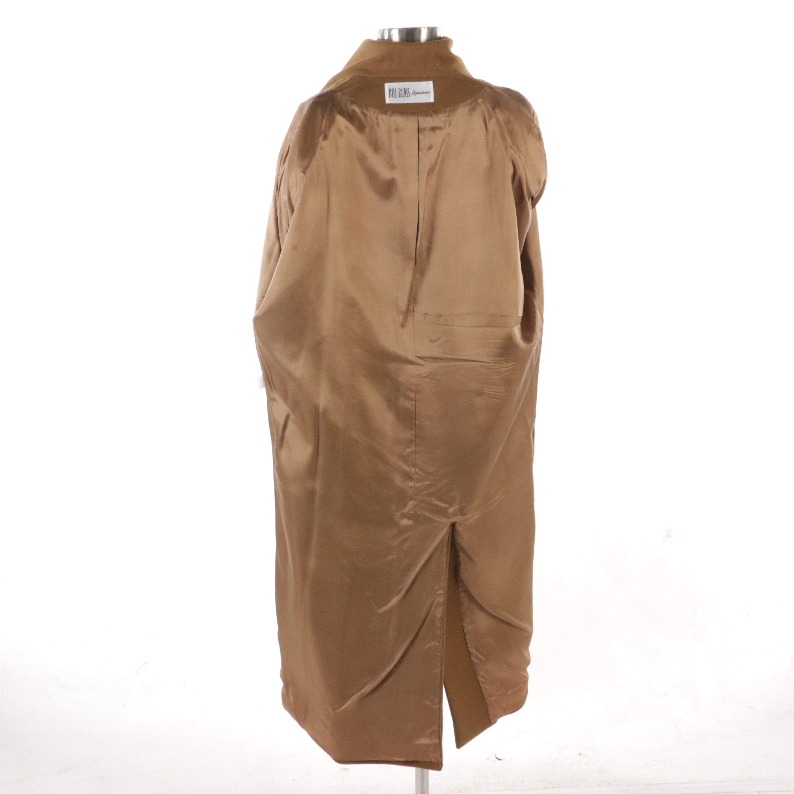 Bill Blass Signature Light Brown Wool Knee-Length Coat, Circa 1975