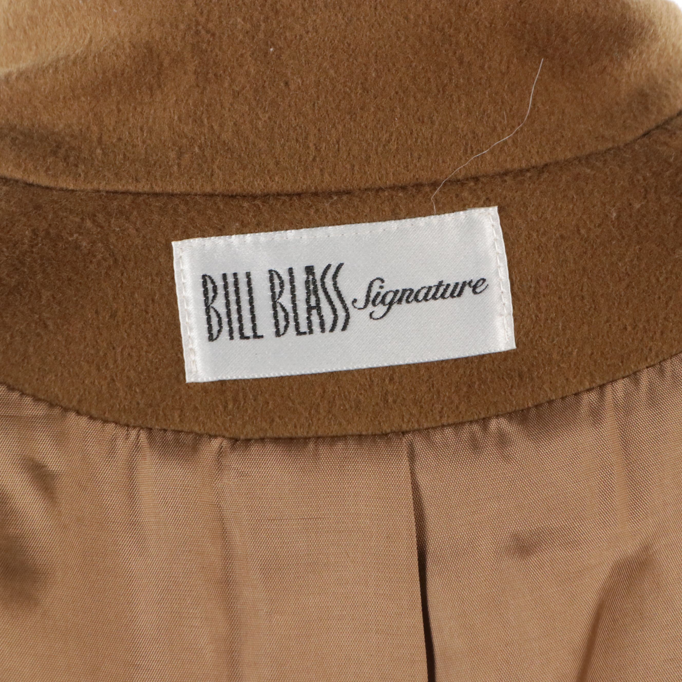 Bill Blass Signature Light Brown Wool Knee-Length Coat, Circa 1975
