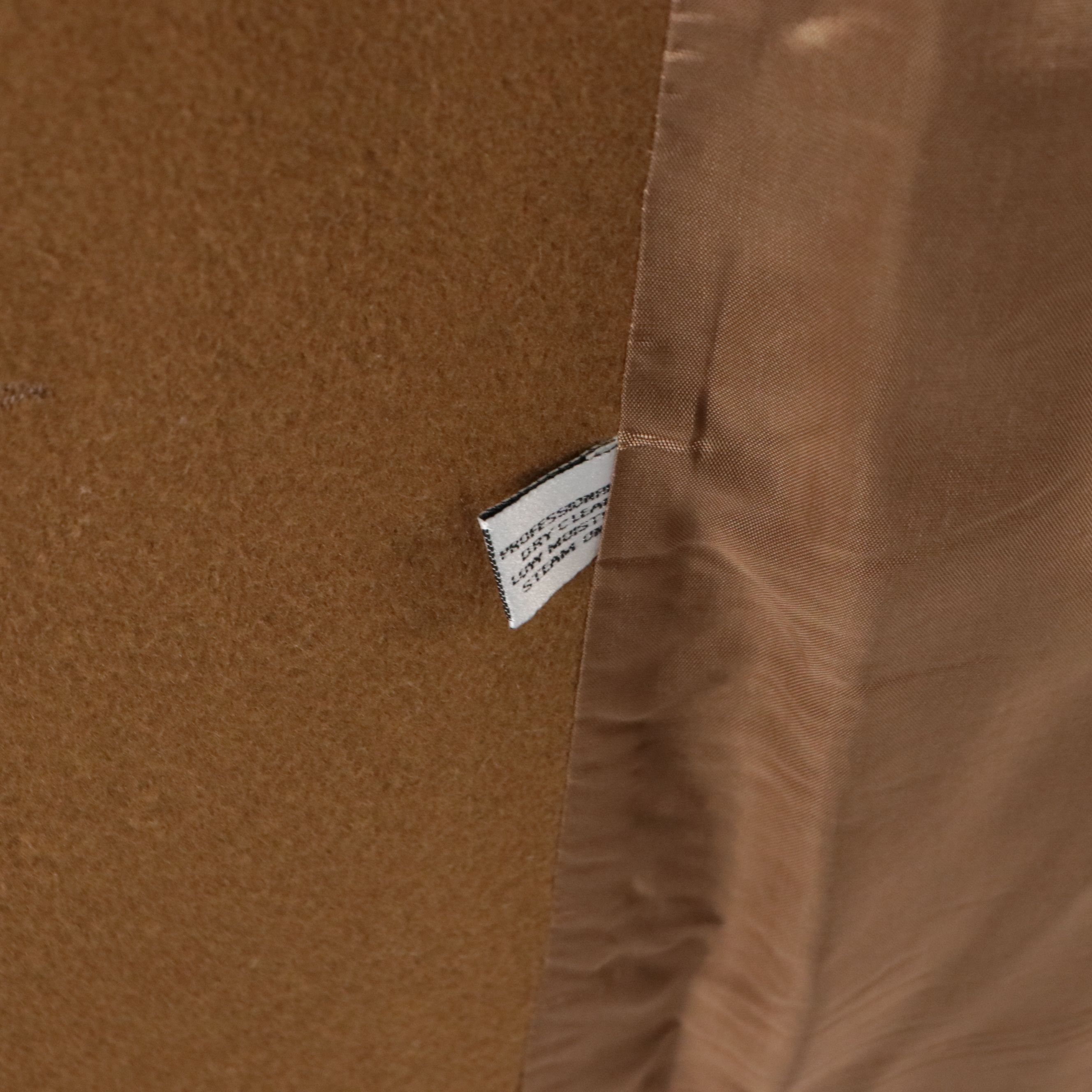 Bill Blass Signature Light Brown Wool Knee-Length Coat, Circa 1975