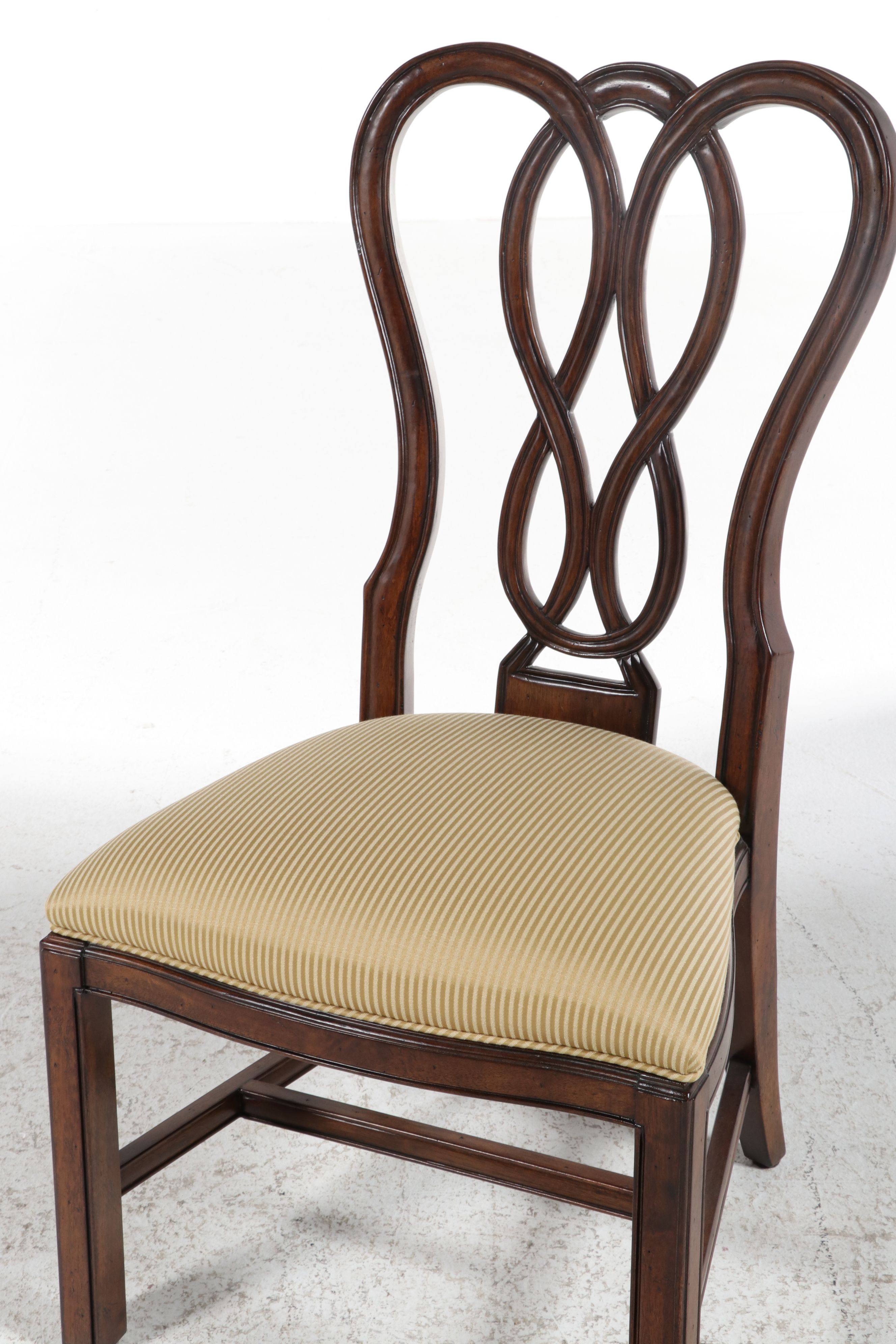 Set of Four Queen Anne Style Walnut Side Chairs