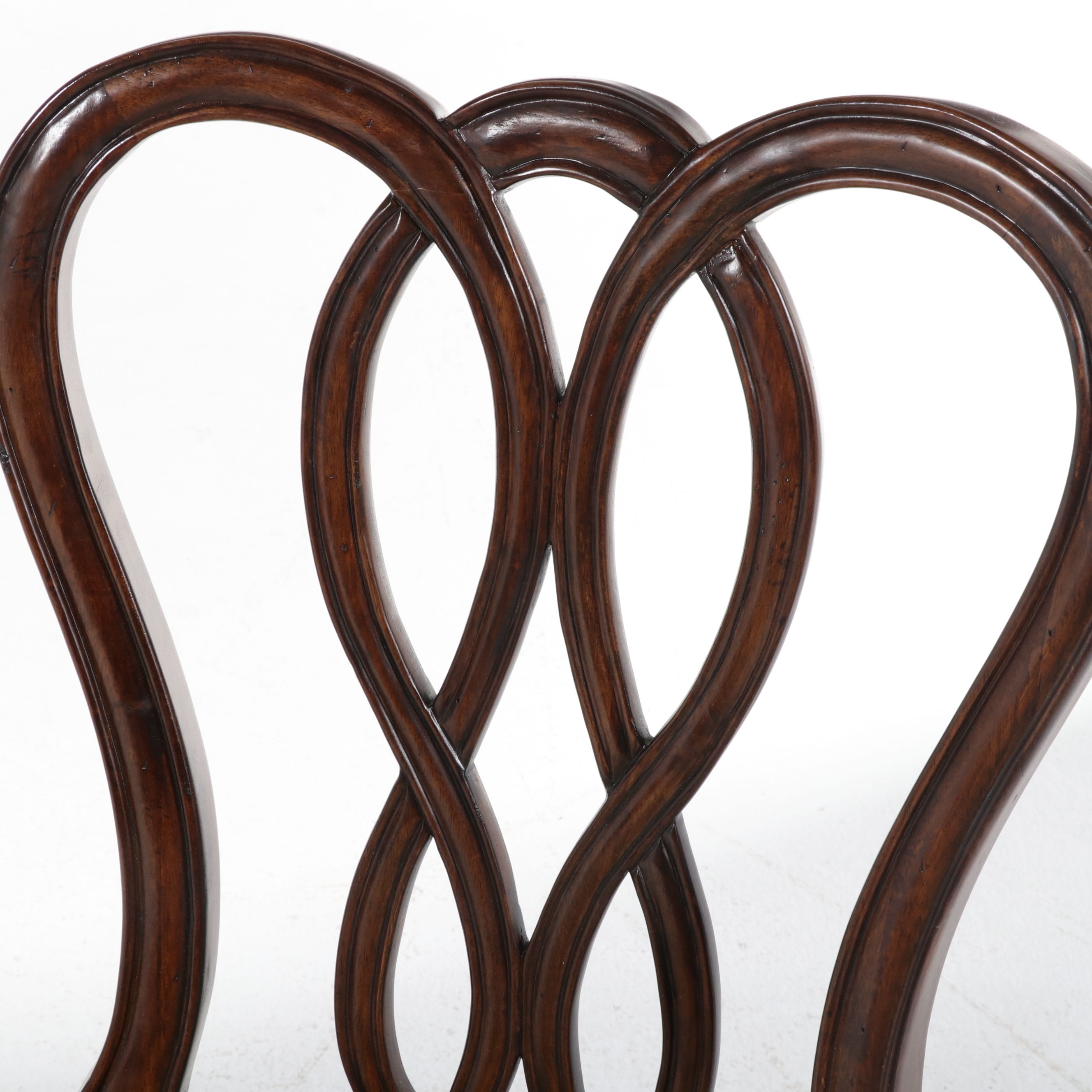 Set of Four Queen Anne Style Walnut Side Chairs