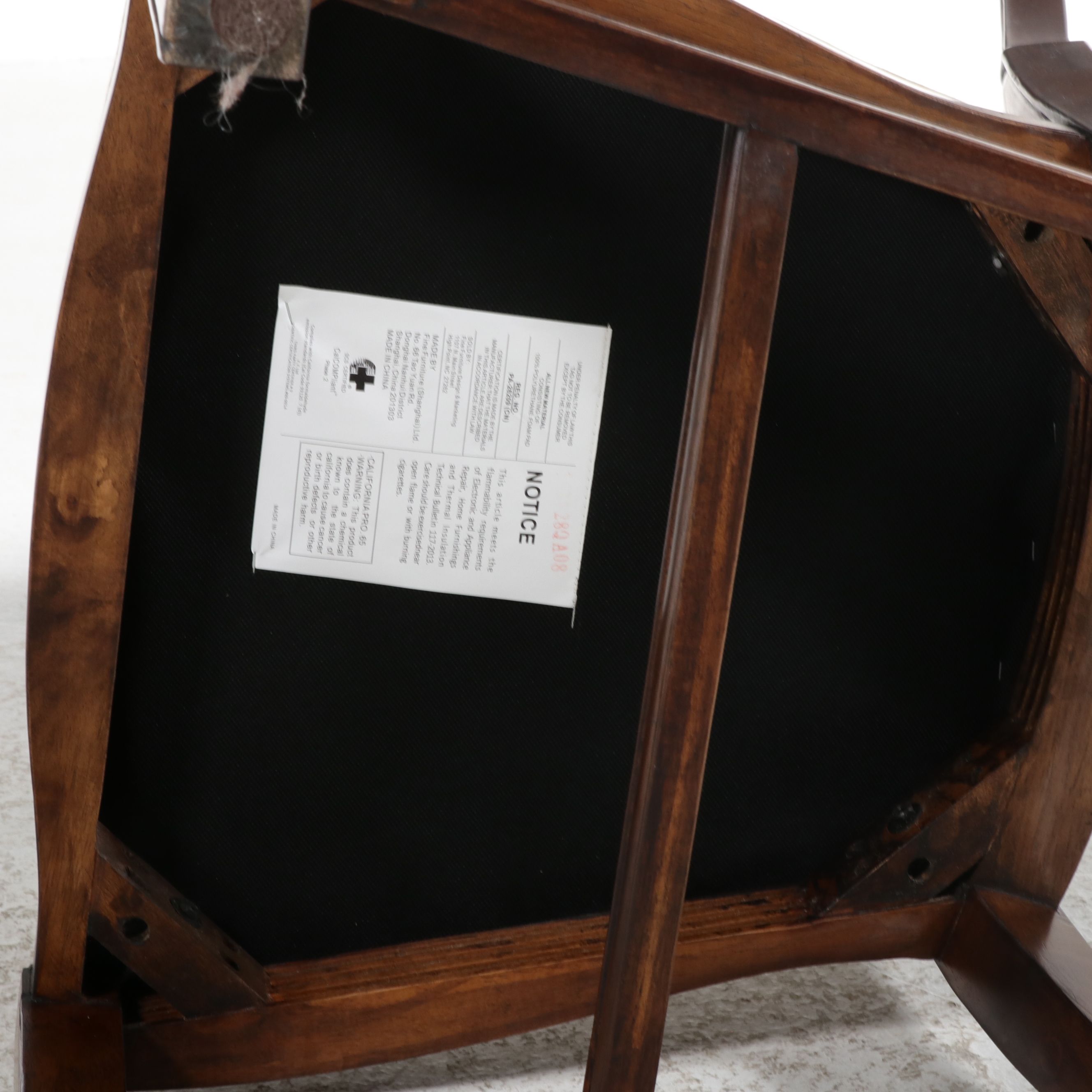 Set of Four Queen Anne Style Walnut Side Chairs