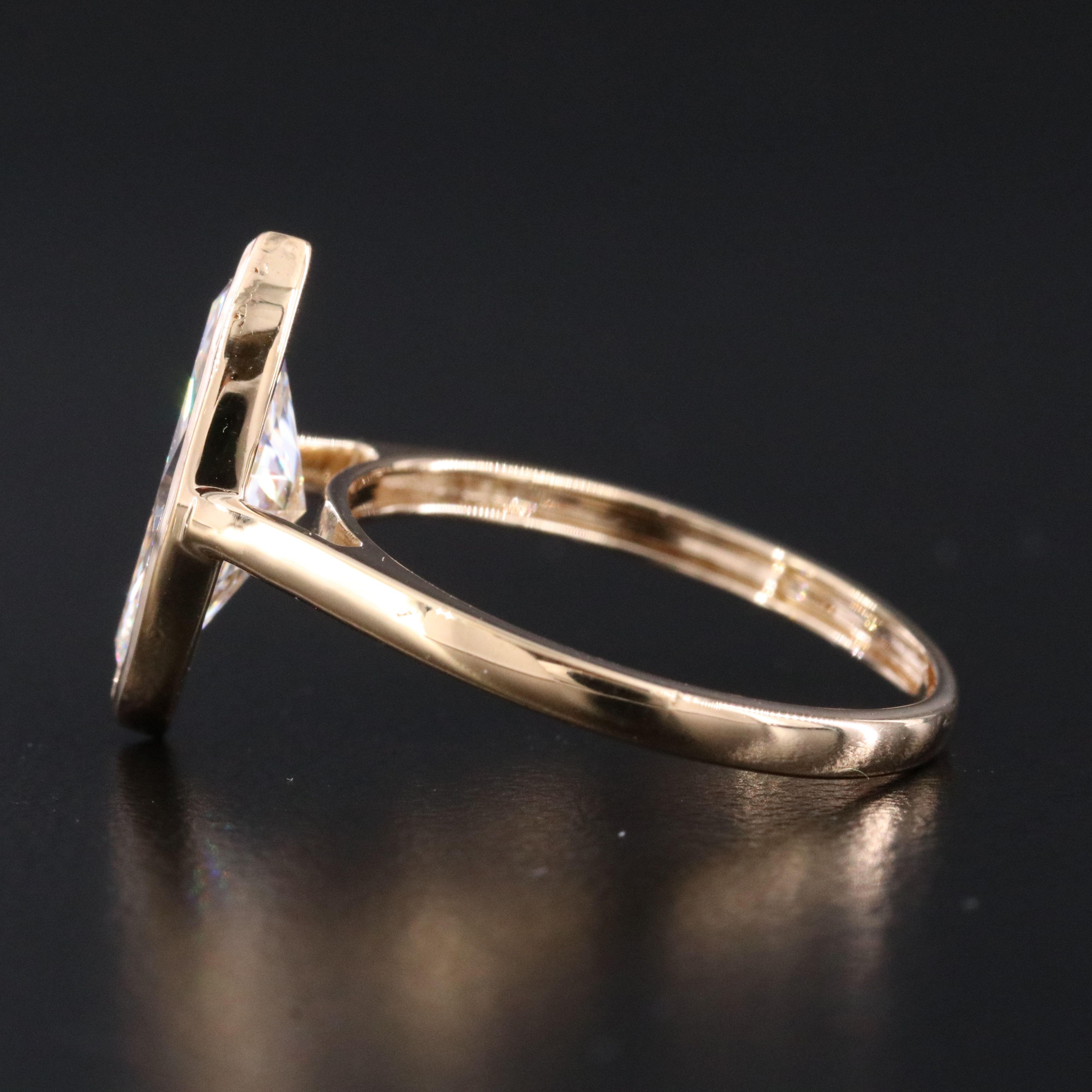 18K 1.99 CT Lab Grown Diamond Solitaire Ring with IGI Report