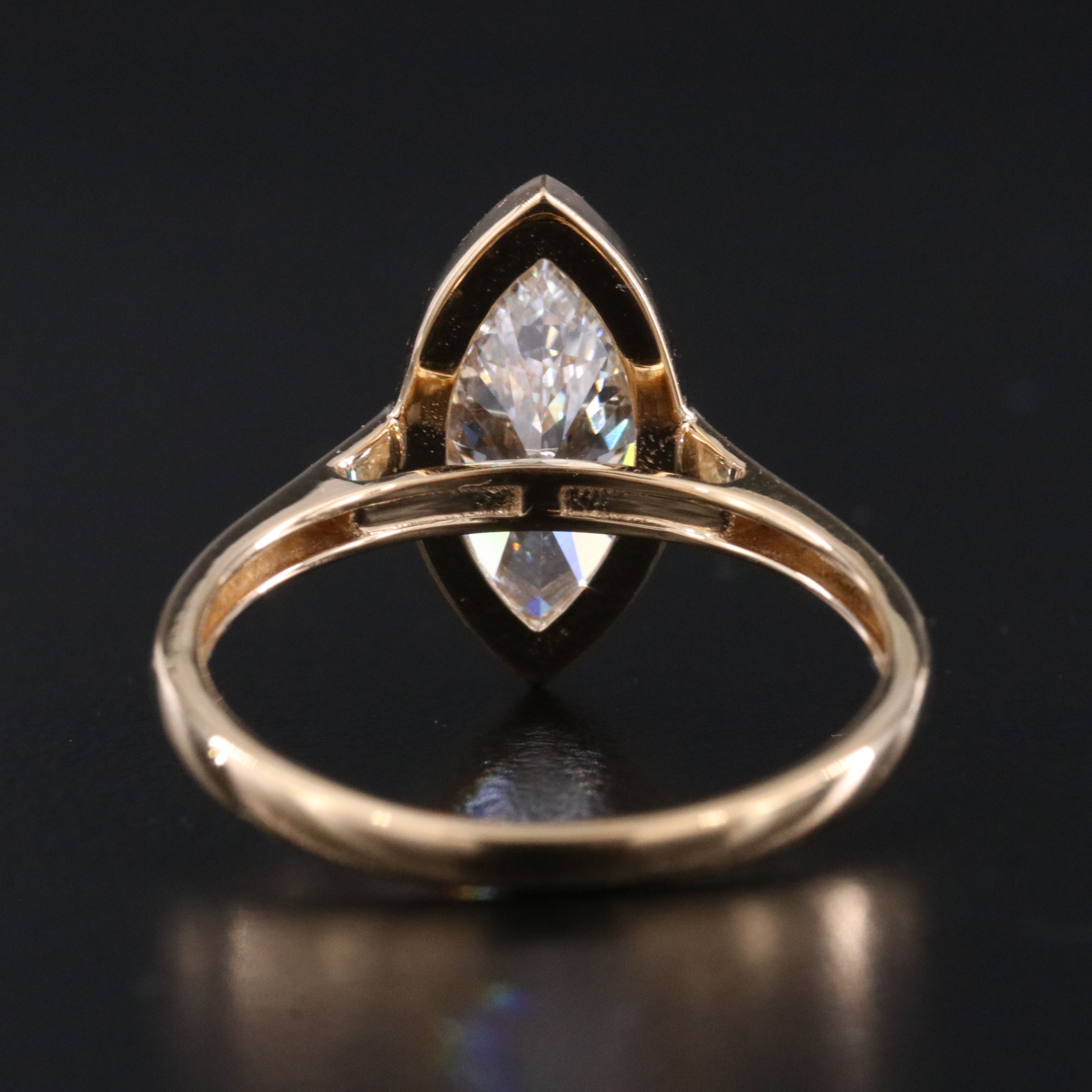 18K 1.99 CT Lab Grown Diamond Solitaire Ring with IGI Report