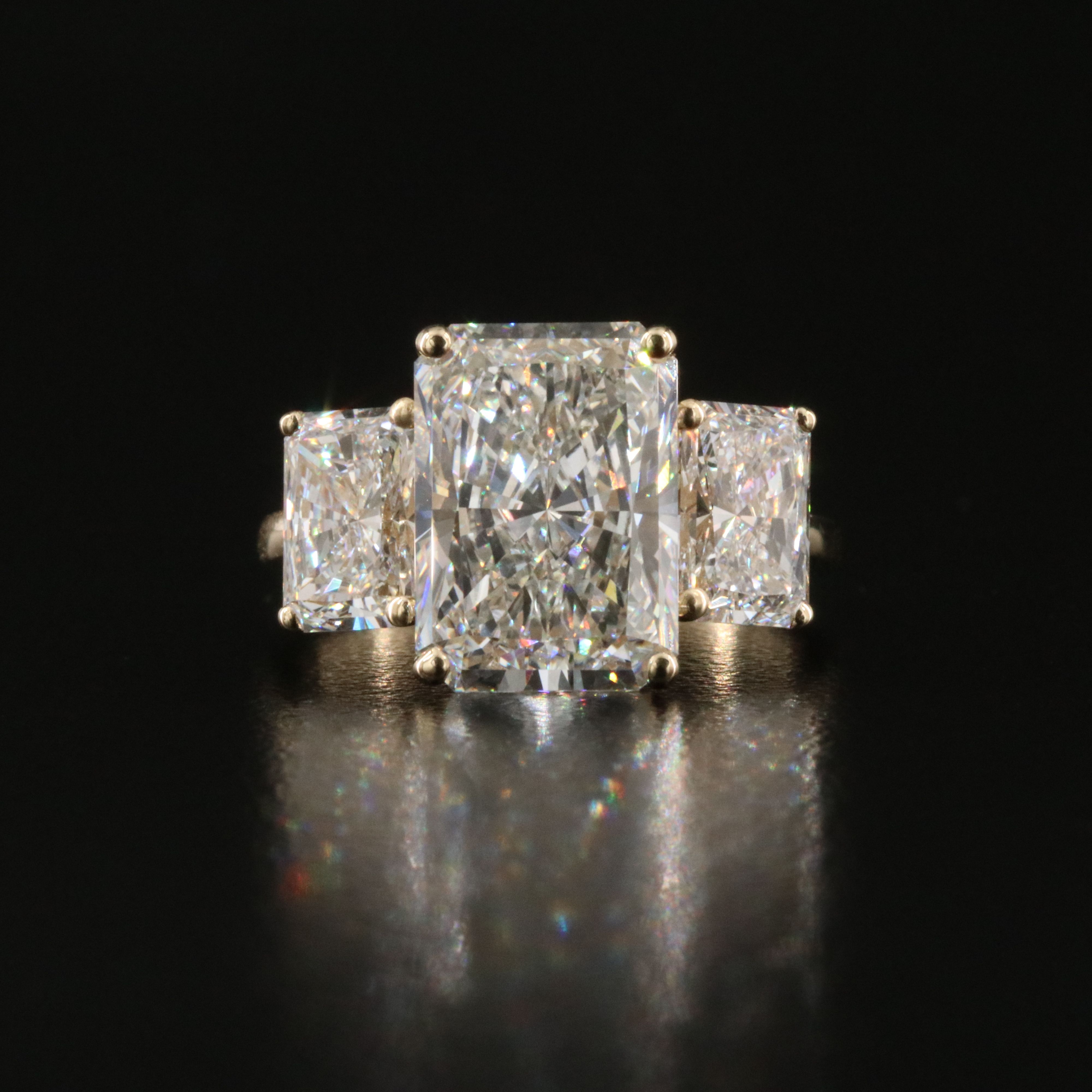 14K 7.20 CTW Lab Grown Diamond Ring with IGI Reports