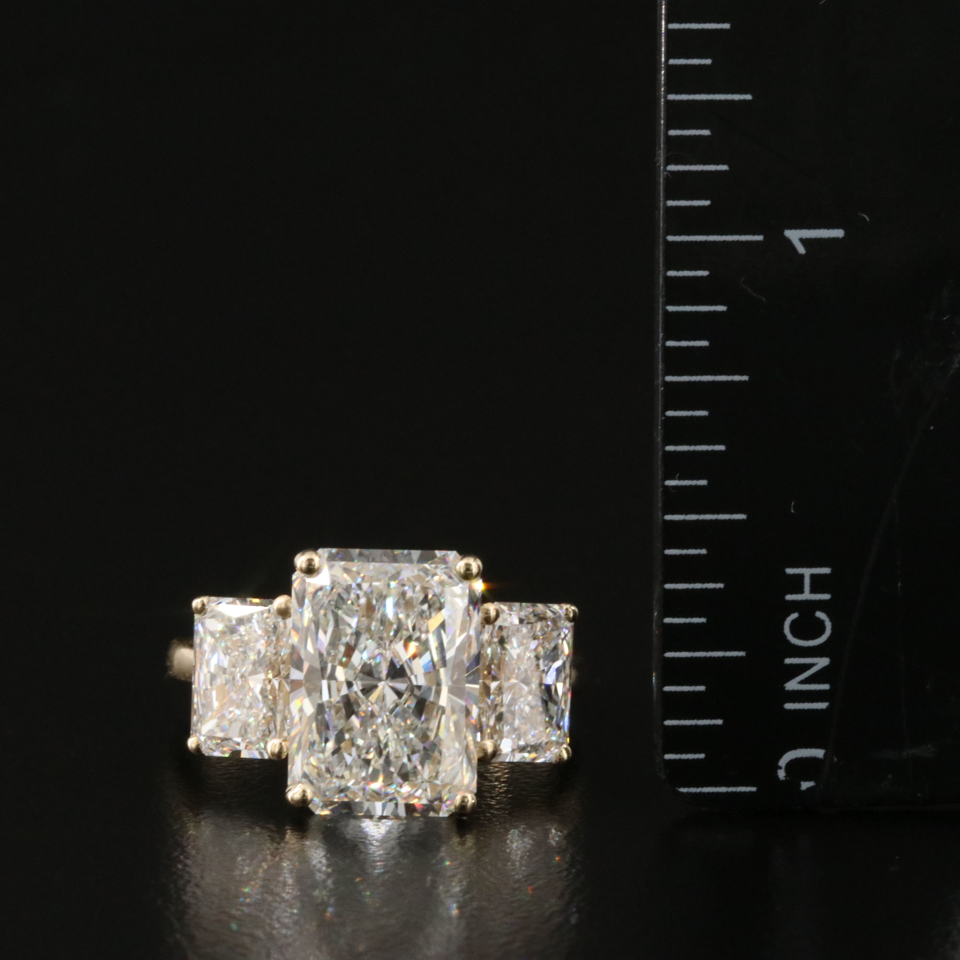 14K 7.20 CTW Lab Grown Diamond Ring with IGI Reports