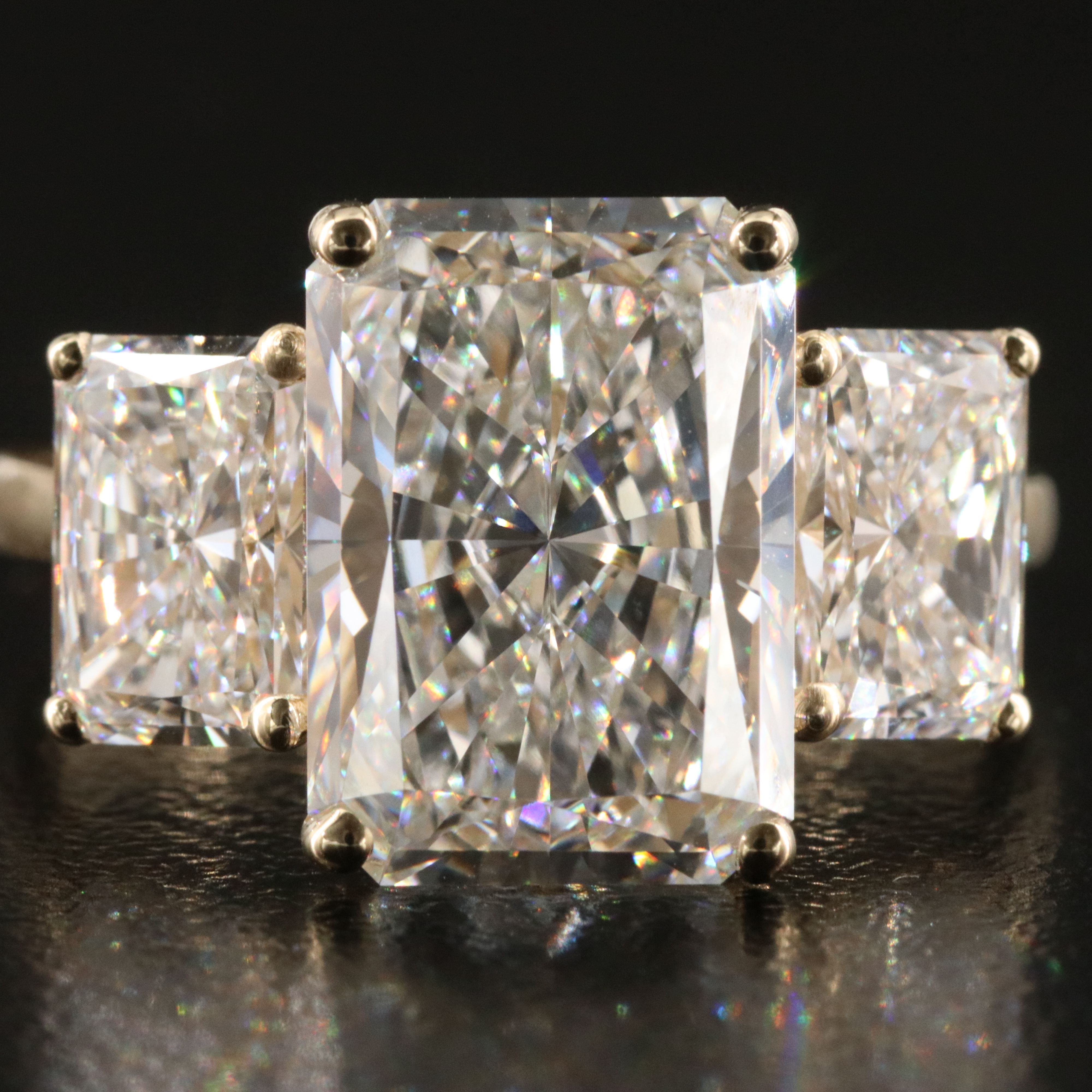 14K 7.20 CTW Lab Grown Diamond Ring with IGI Reports