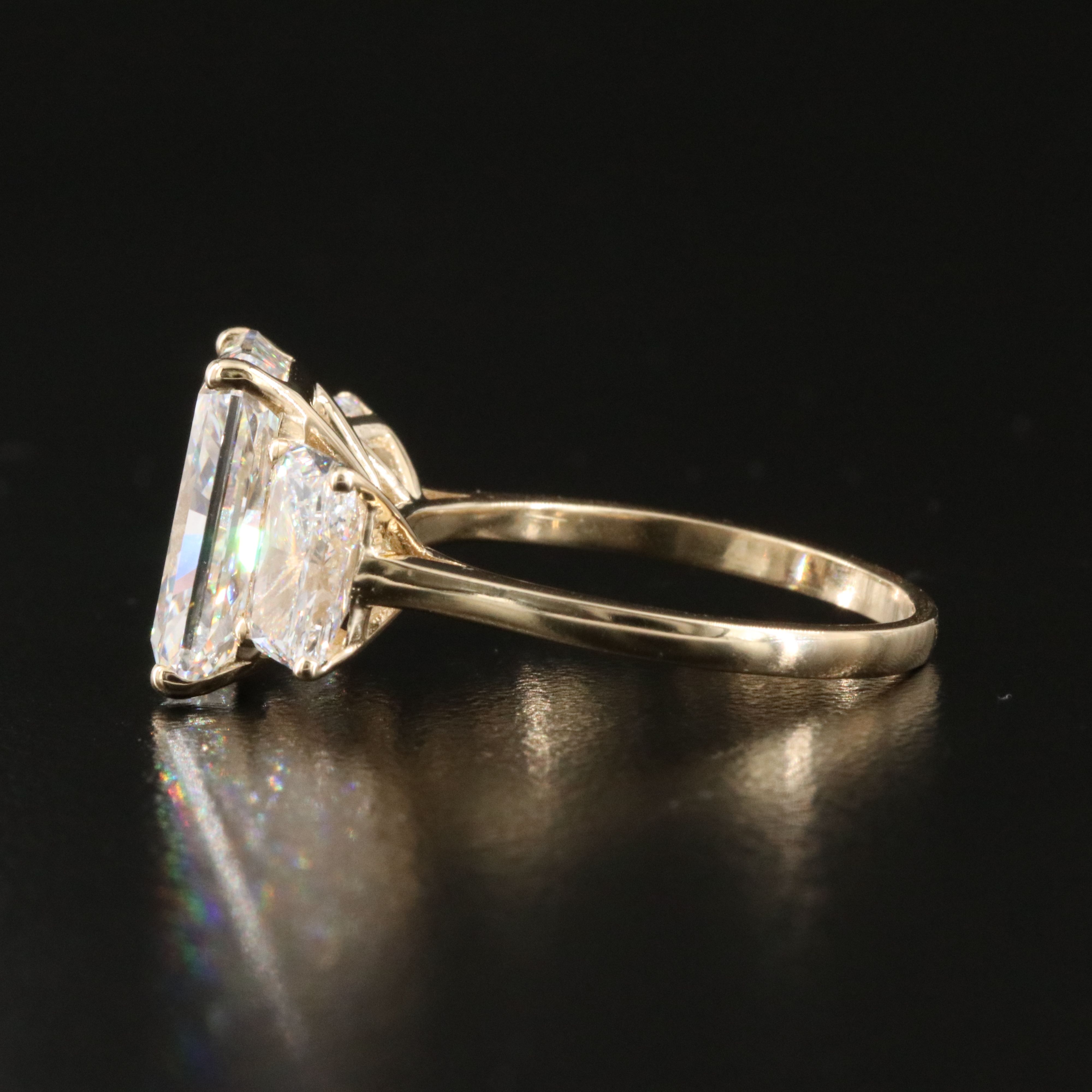 14K 7.20 CTW Lab Grown Diamond Ring with IGI Reports