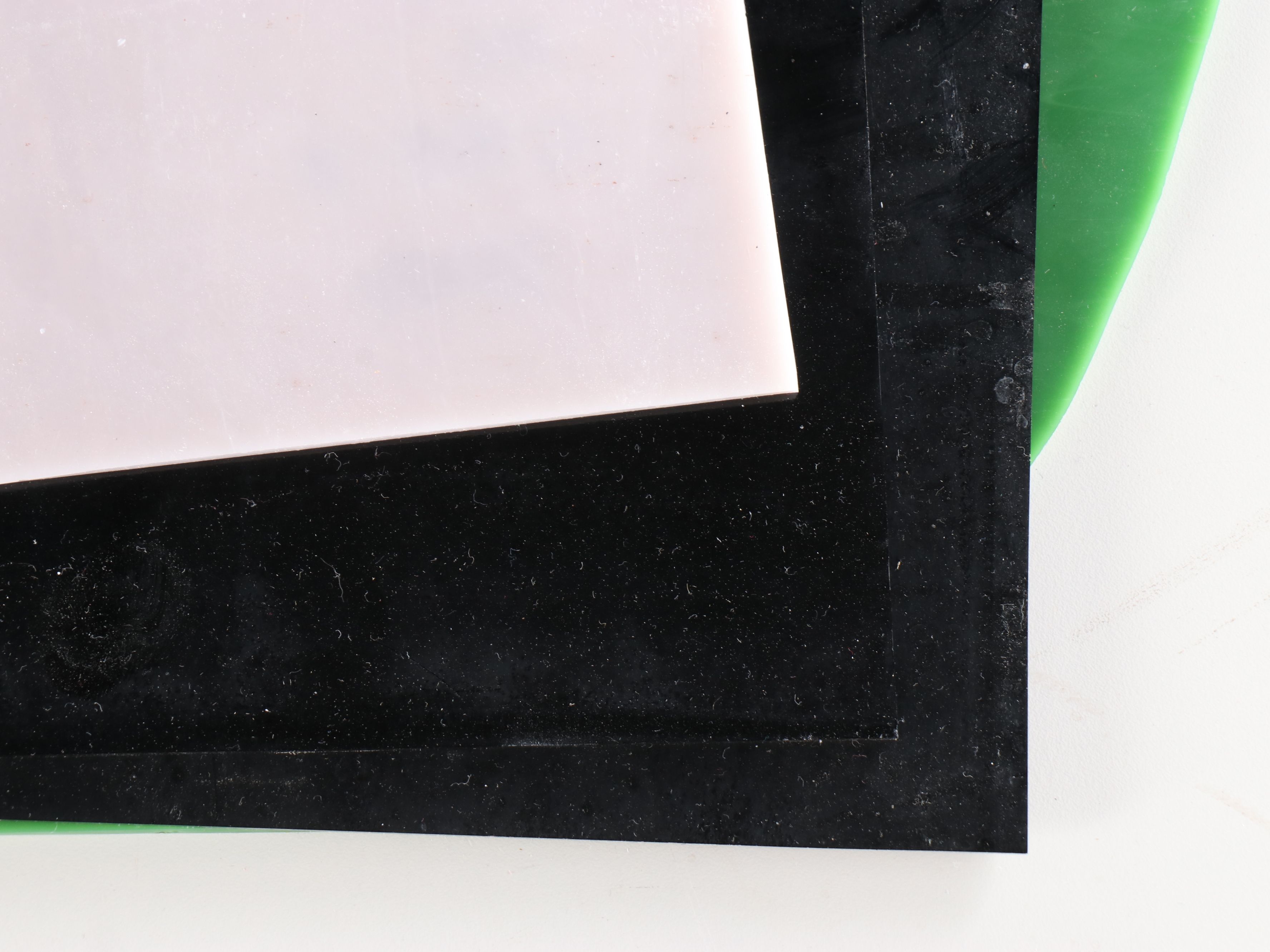 Textured and Flat Stained Glass Fragments