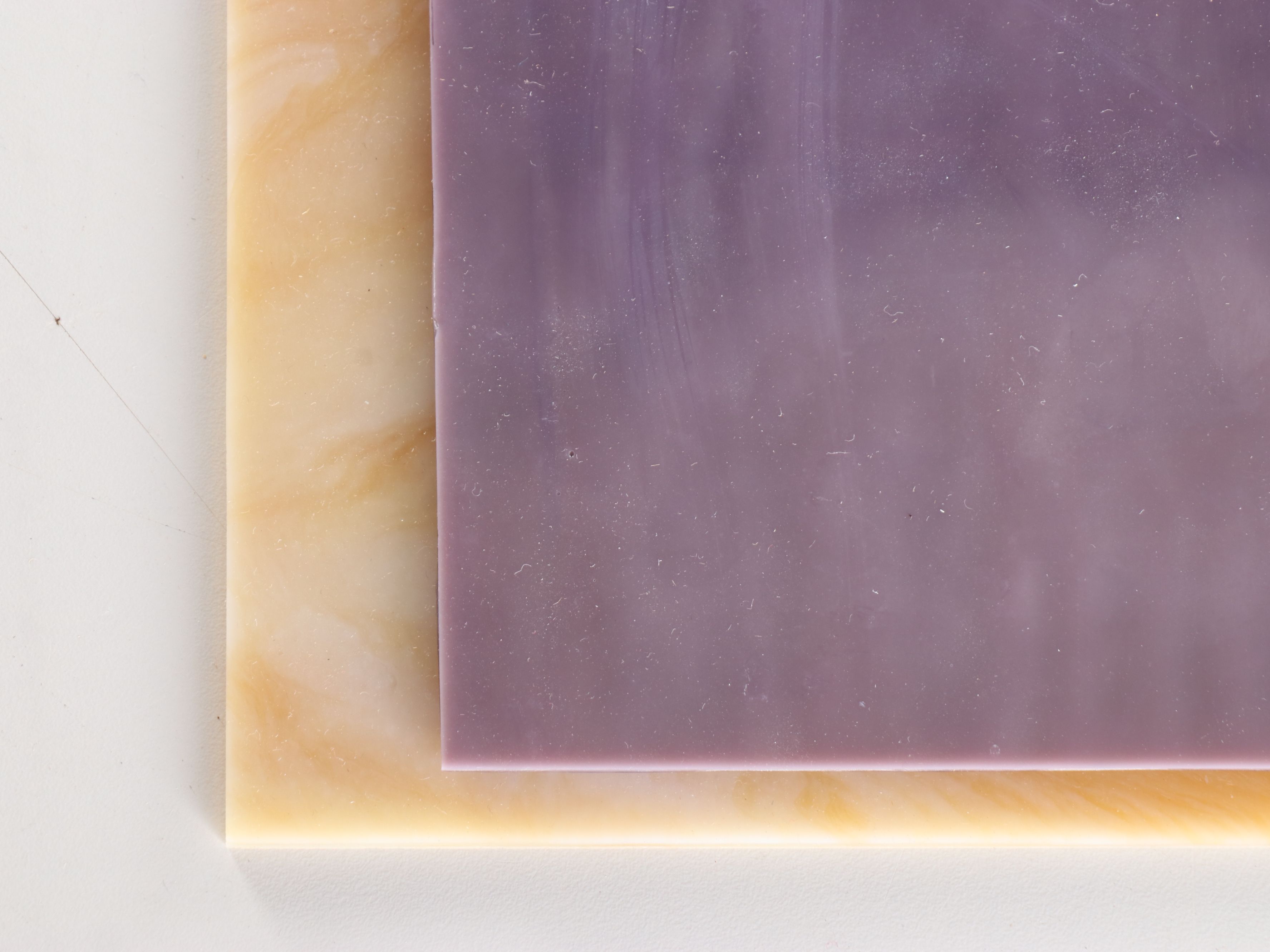 Textured and Flat Stained Glass Fragments