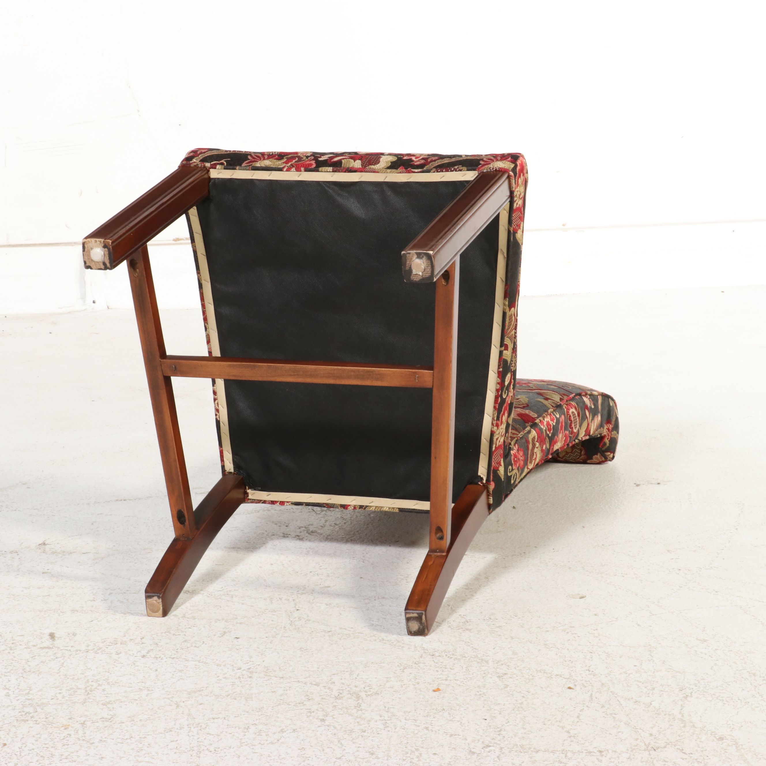 Chippendale Style and Other Floral Upholstered Dining Chairs, Late 20th Century
