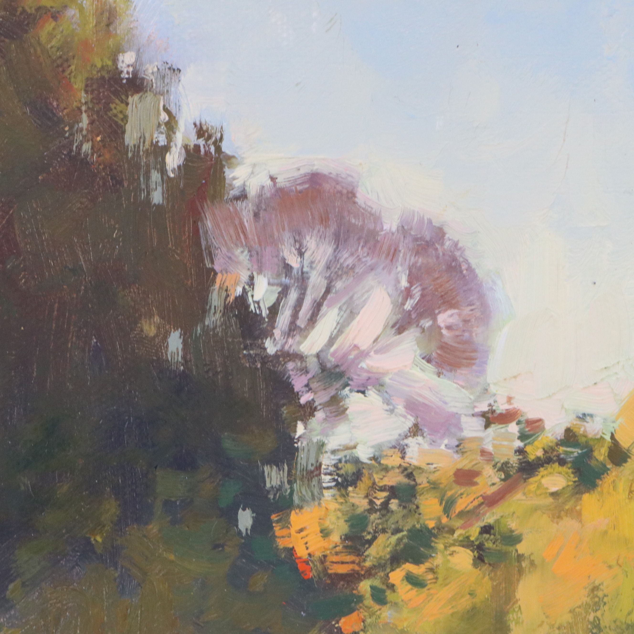 Chuck Marshall River Landscape Oil Painting "Fall on the Little Miami River"