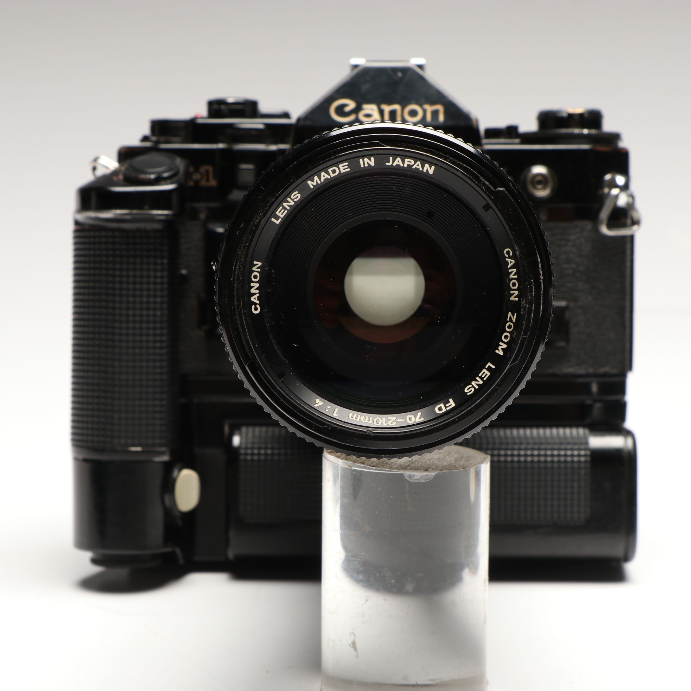 Canon A-1, AT-1 and QL 25mm Film Cameras with Camera Lens