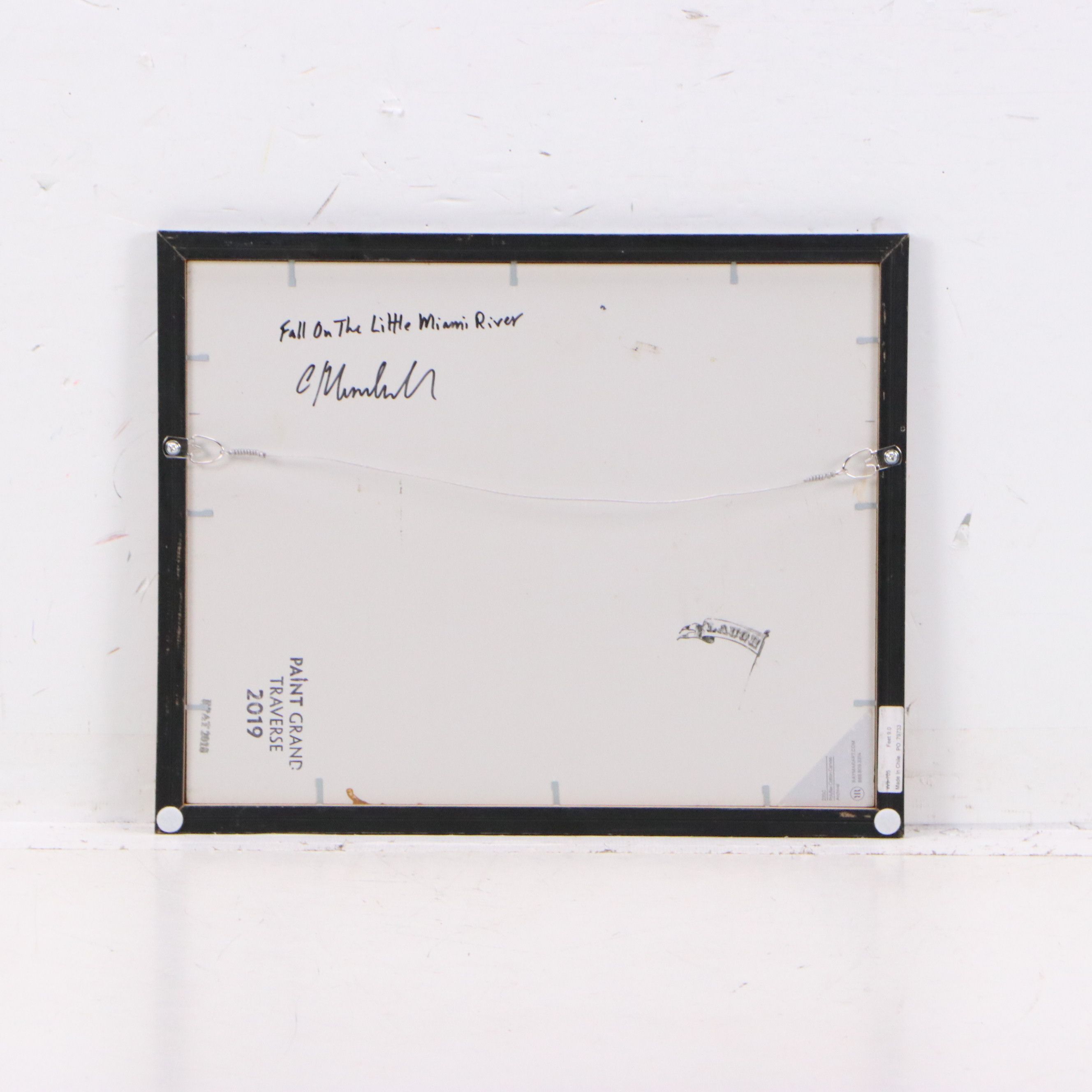 Chuck Marshall River Landscape Oil Painting "Fall on the Little Miami River"