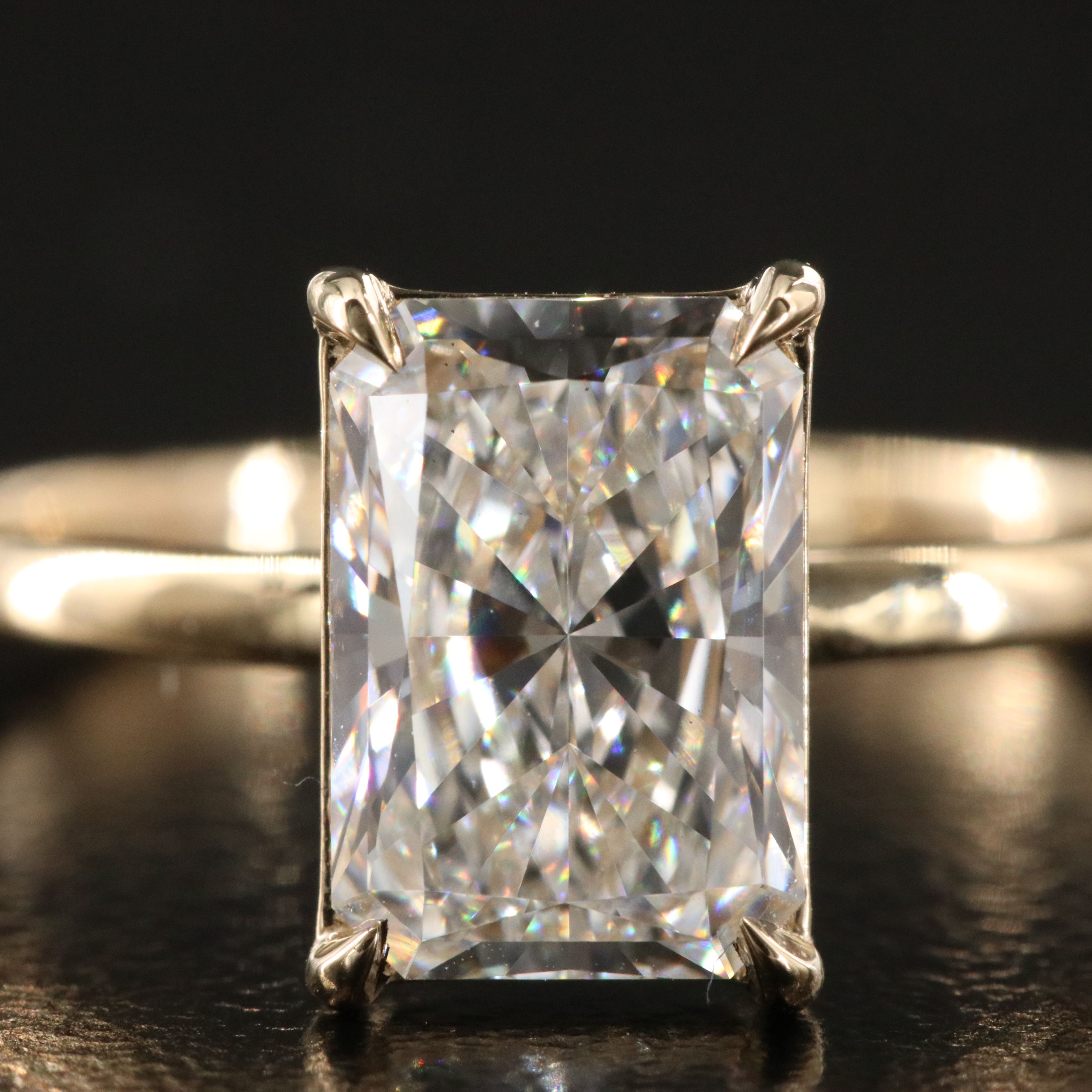 14K 2.04 CT Lab Grown Diamond Ring with IGI Report