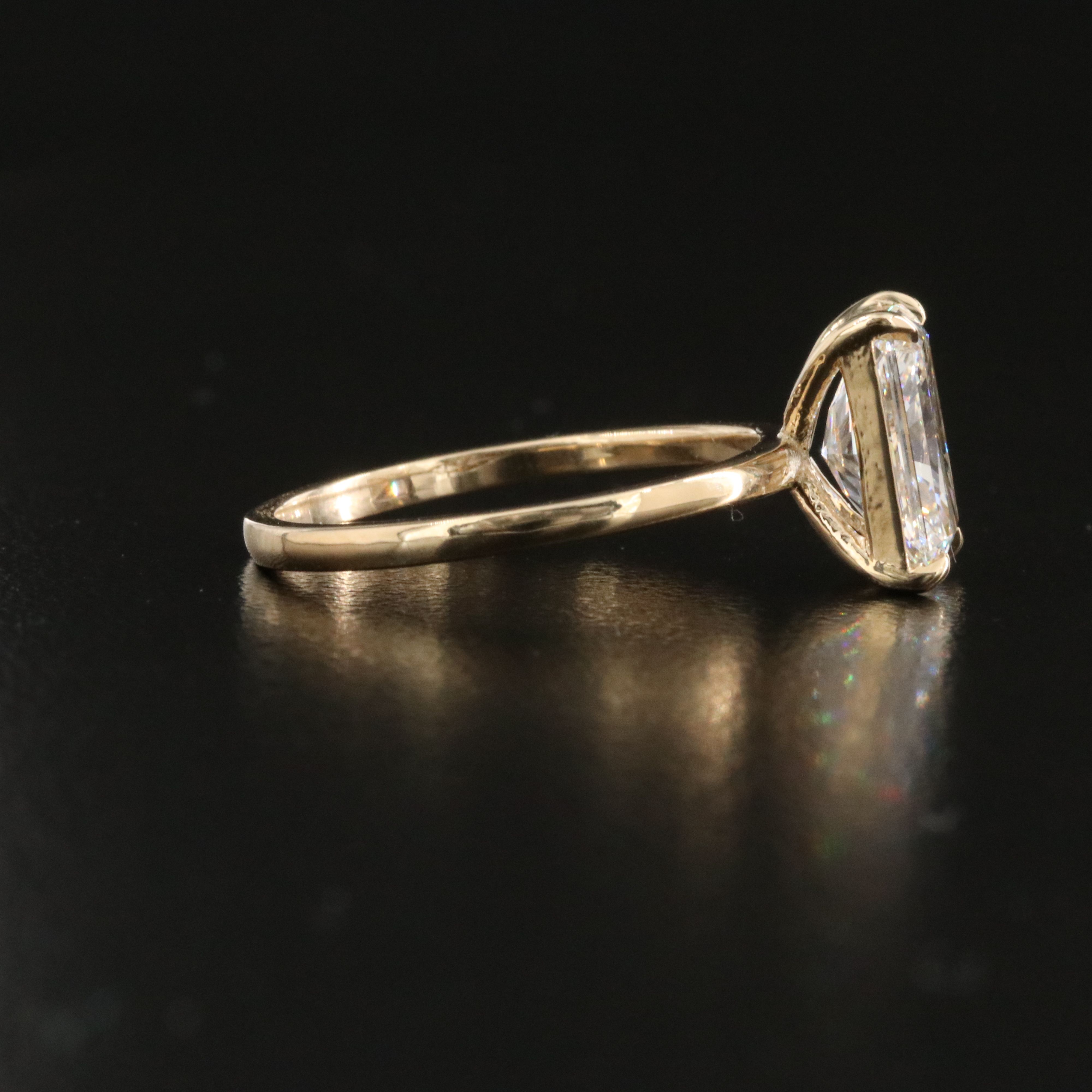 14K 2.04 CT Lab Grown Diamond Ring with IGI Report