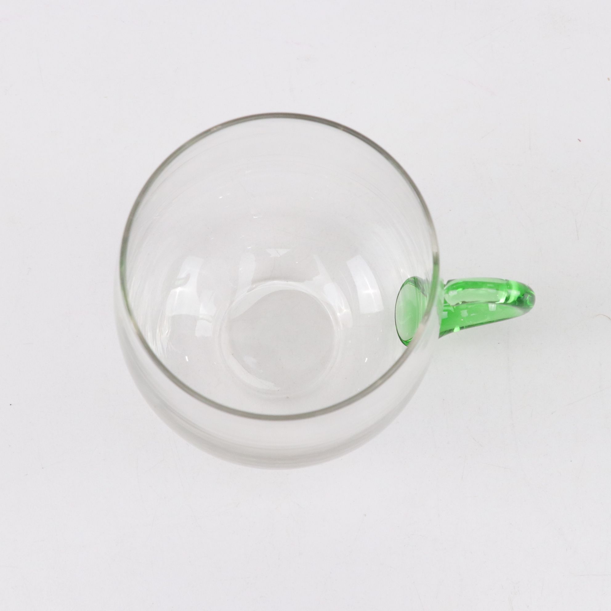 Süssmuth Blown Glass Punch Bowl Set with Cups and Ladle, Mid-20th Century