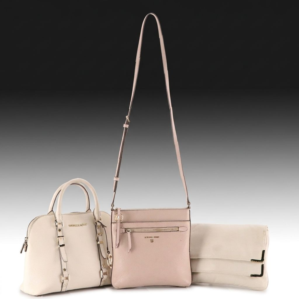 Michael Kors Bedford Legacy Handbag, Jet Set Crossbody Bag and Foldover Clutch
