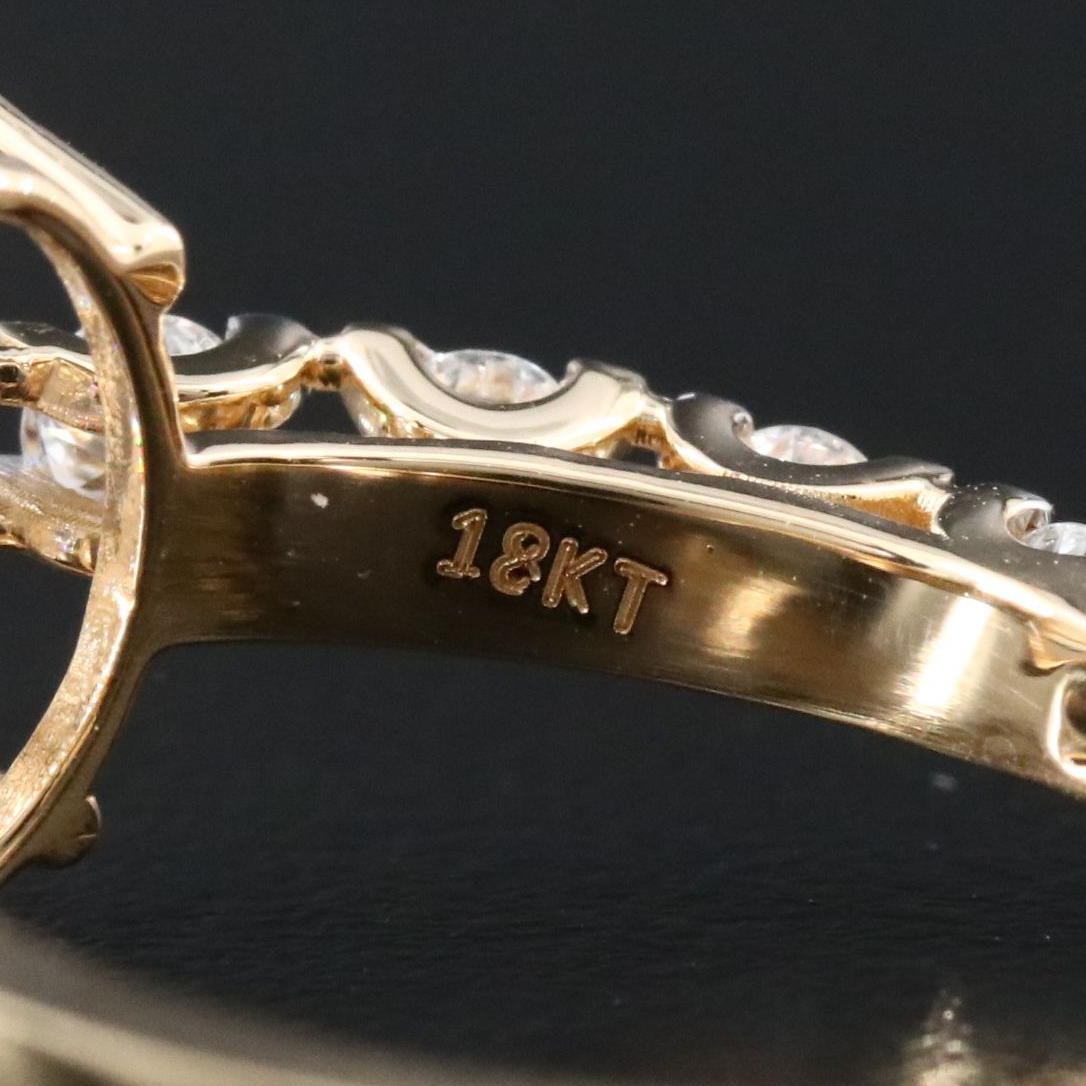 18K 3.40 CTW Lab Grown Diamond Ring with IGI Report