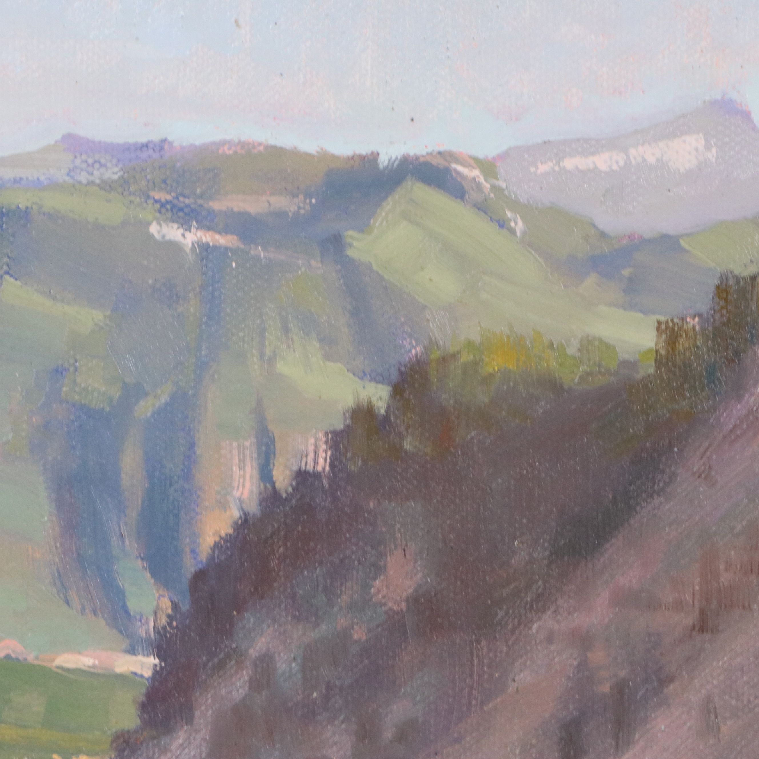 Chuck Marshall Mountainous Landscape Oil Painting, 2018