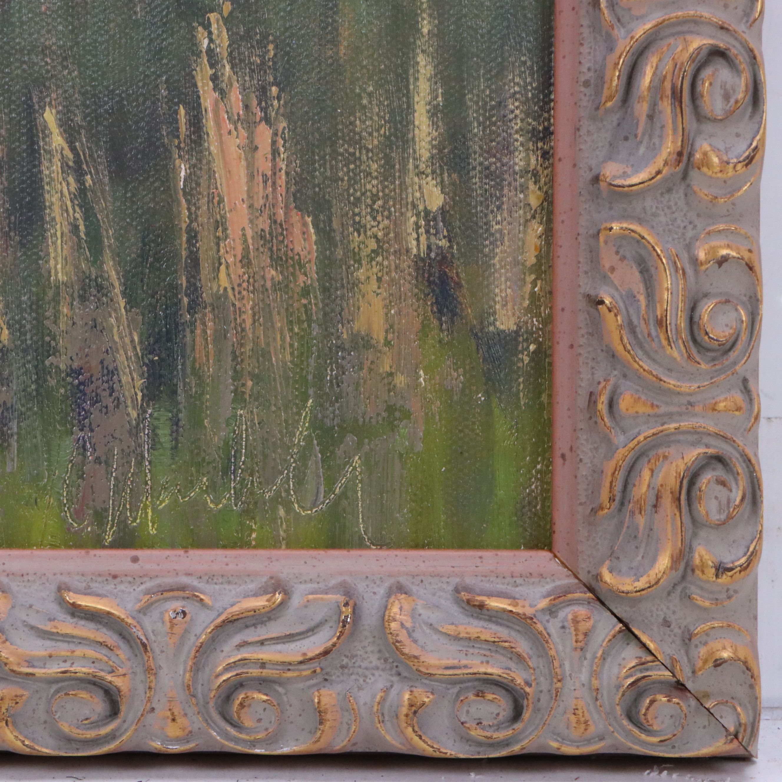 Chuck Marshall Mountainous Landscape Oil Painting, 2018