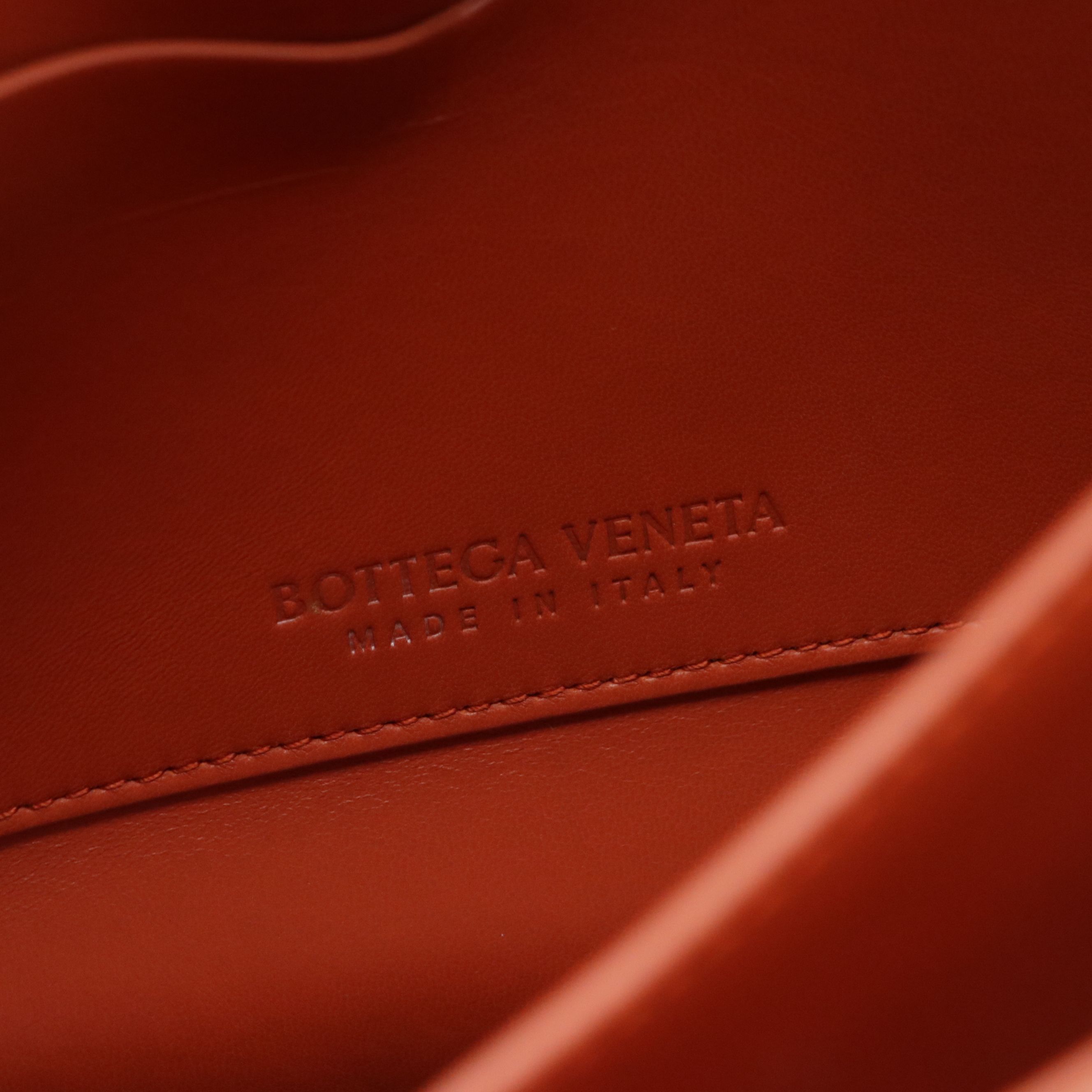 Bottega Veneta The Mount Large Envelope Flap Two-Way Bag in Orange Calfskin