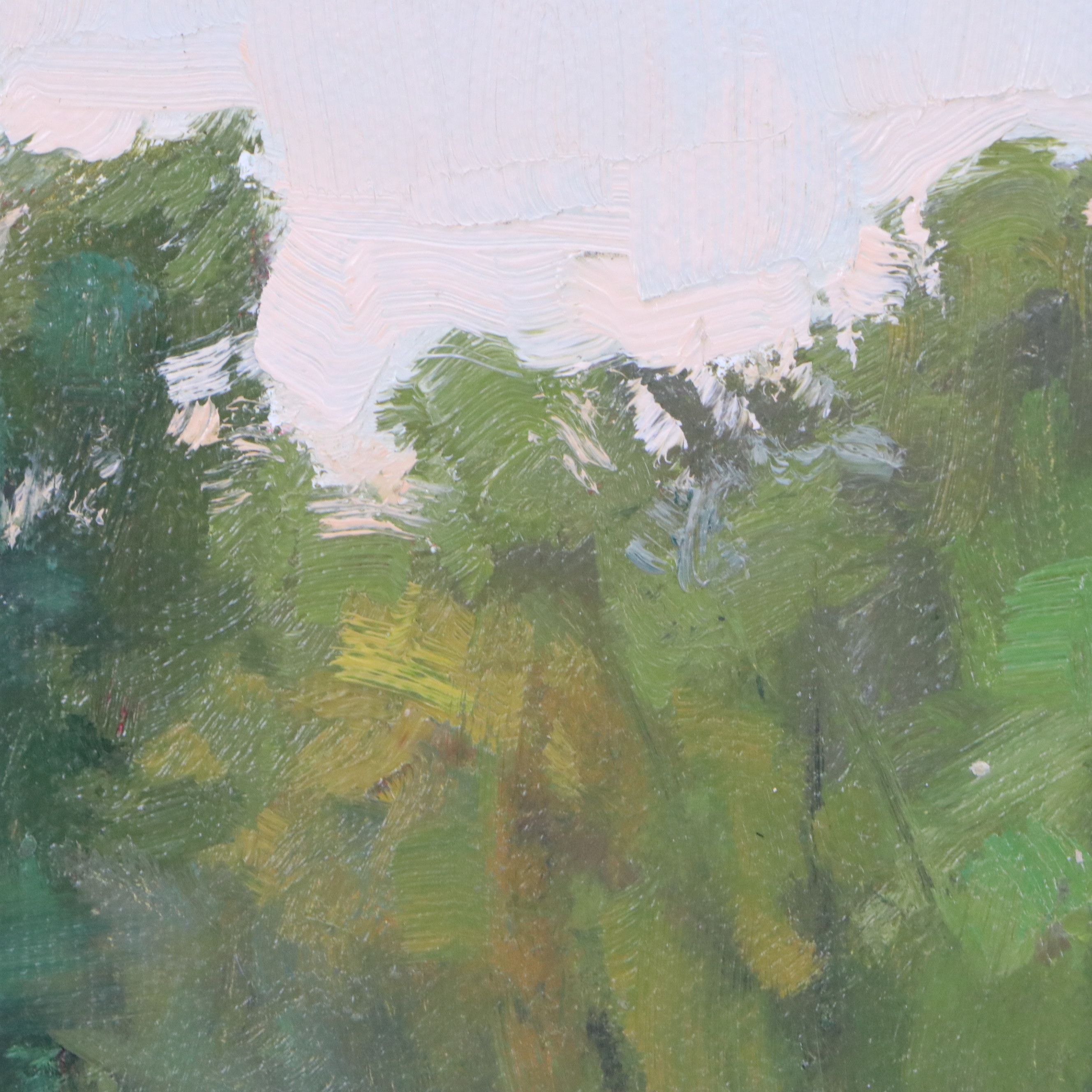 Chuck Marshall River Landscape Oil Painting, 2018