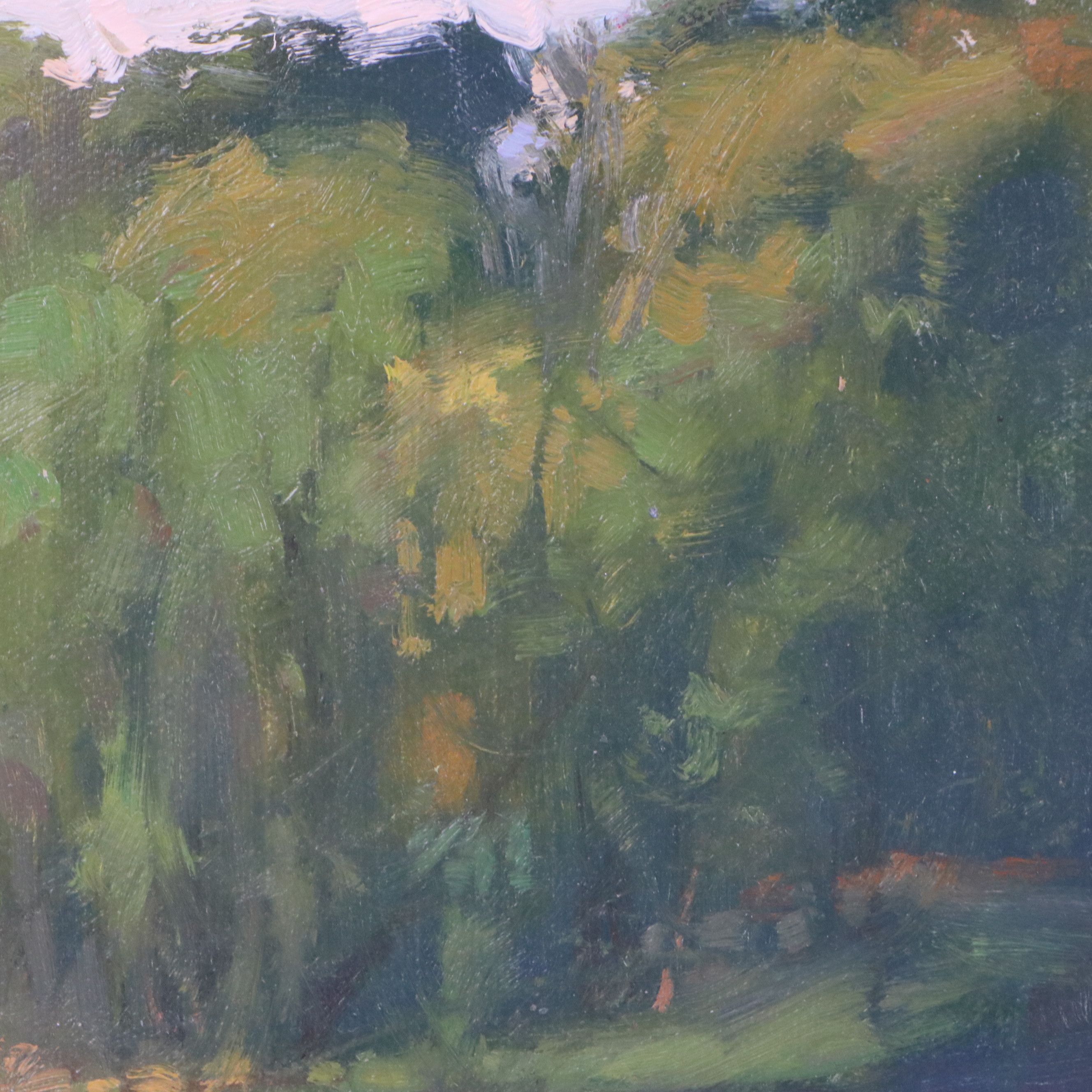 Chuck Marshall River Landscape Oil Painting, 2018