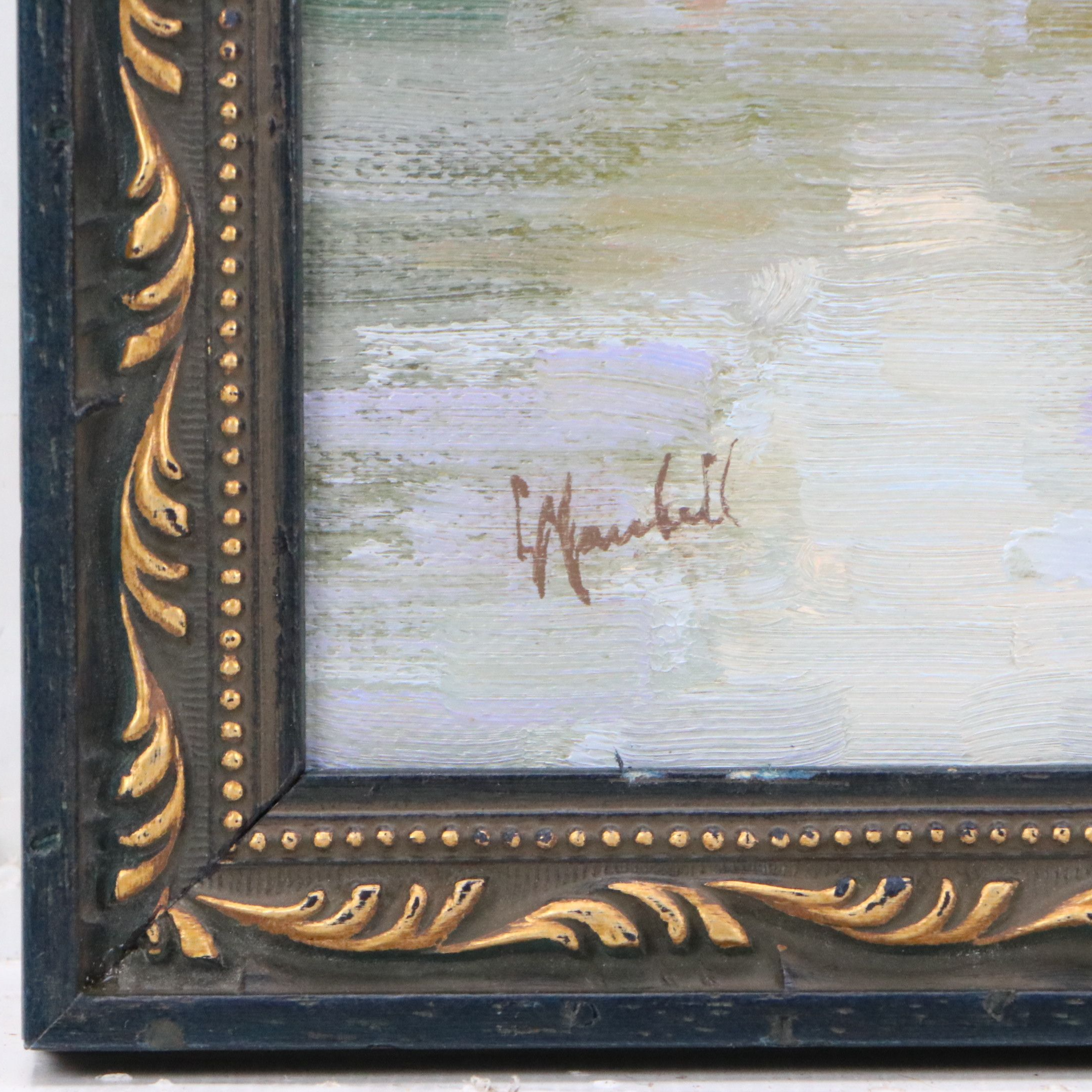 Chuck Marshall River Landscape Oil Painting, 2018