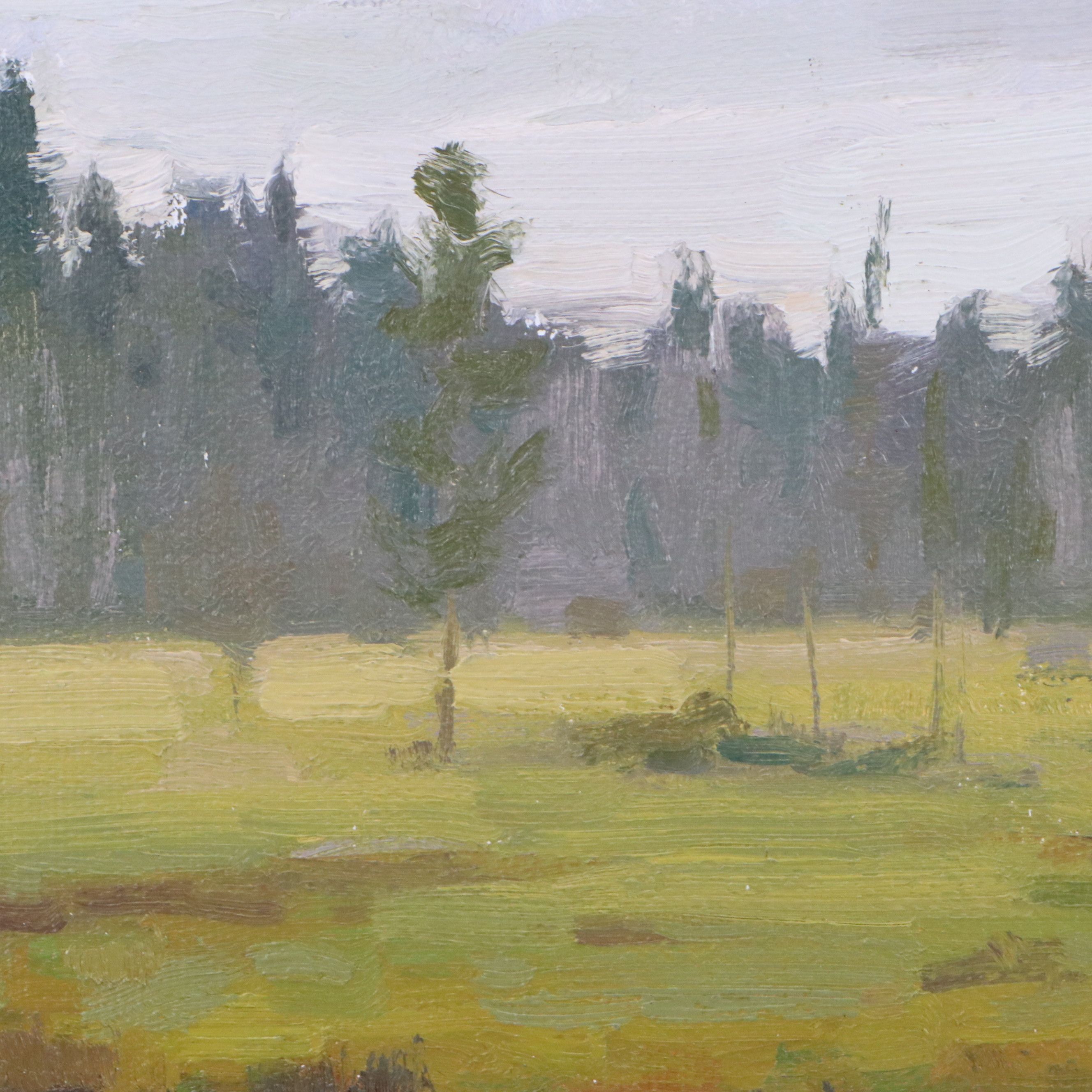 Chuck Marshall River Landscape Oil Painting, 2018