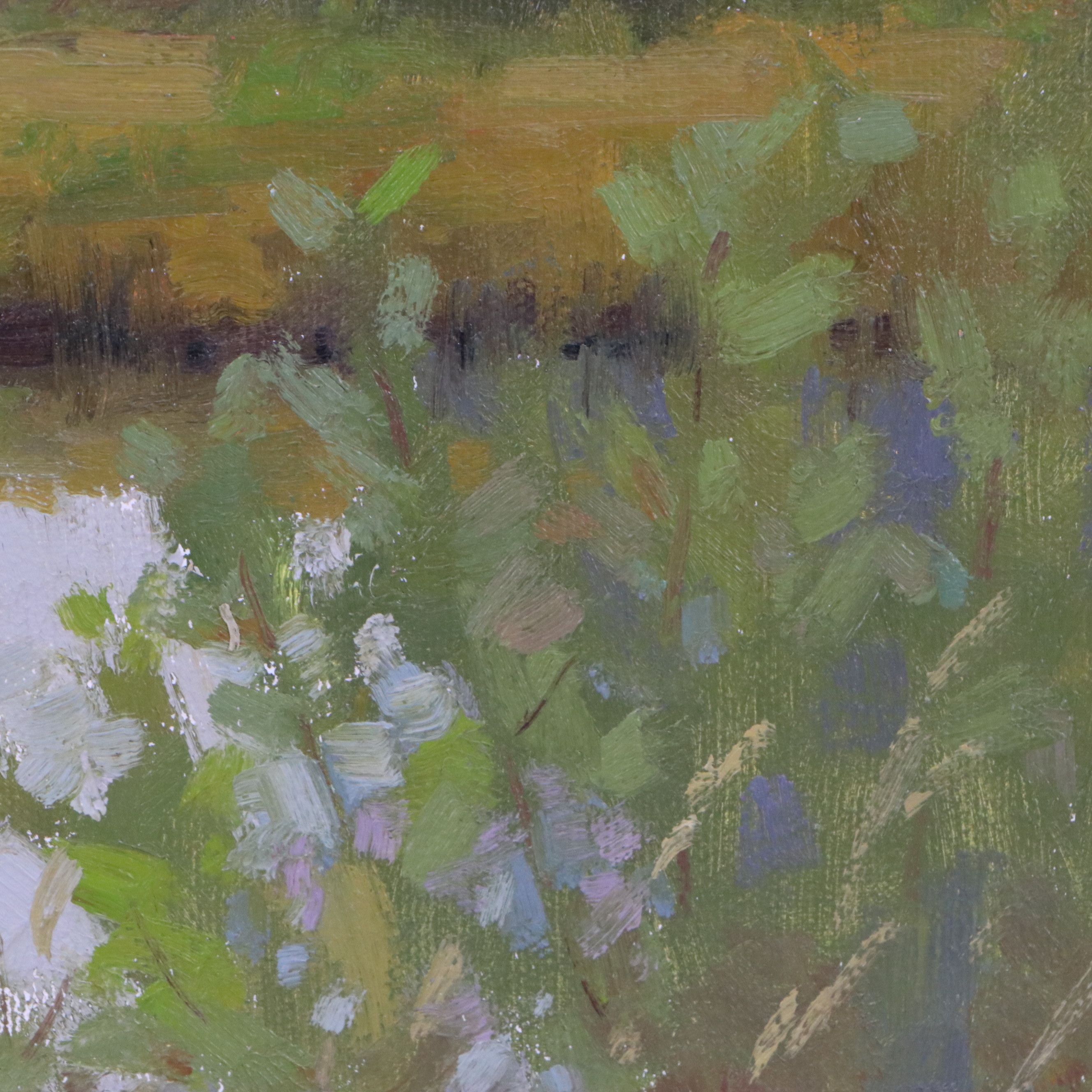 Chuck Marshall River Landscape Oil Painting, 2018