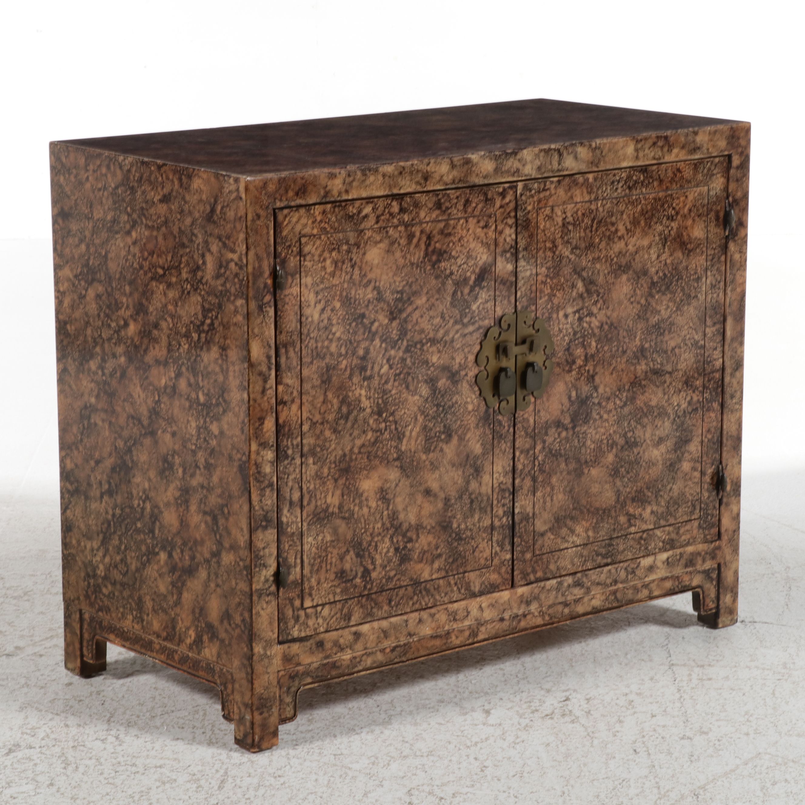 Gabberts Chinoiserie Faux Tortoiseshell Cabinet, Late 20th Century