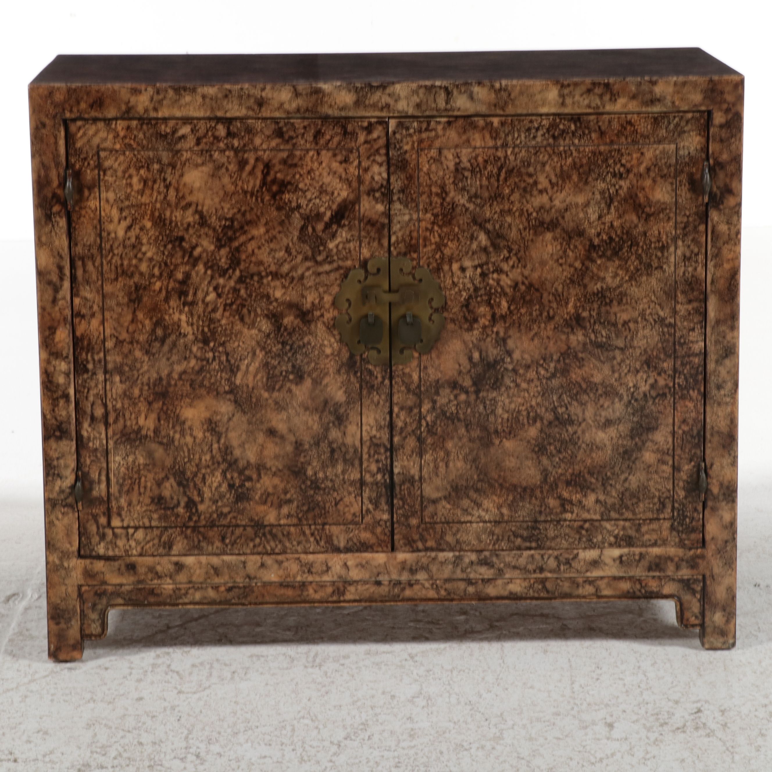 Gabberts Chinoiserie Faux Tortoiseshell Cabinet, Late 20th Century