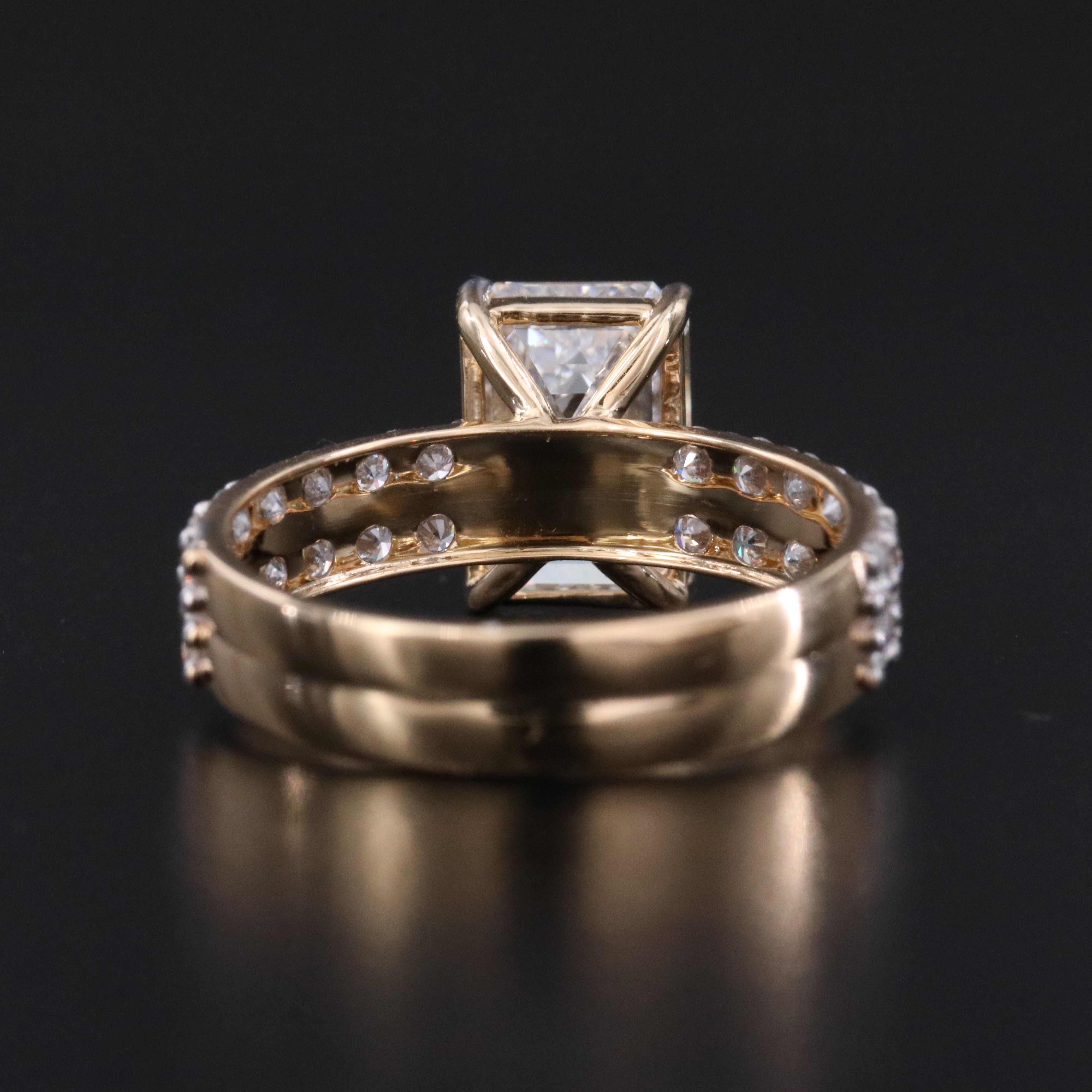 18K 3.79 CTW Lab Grown Diamond Ring with IGI Report