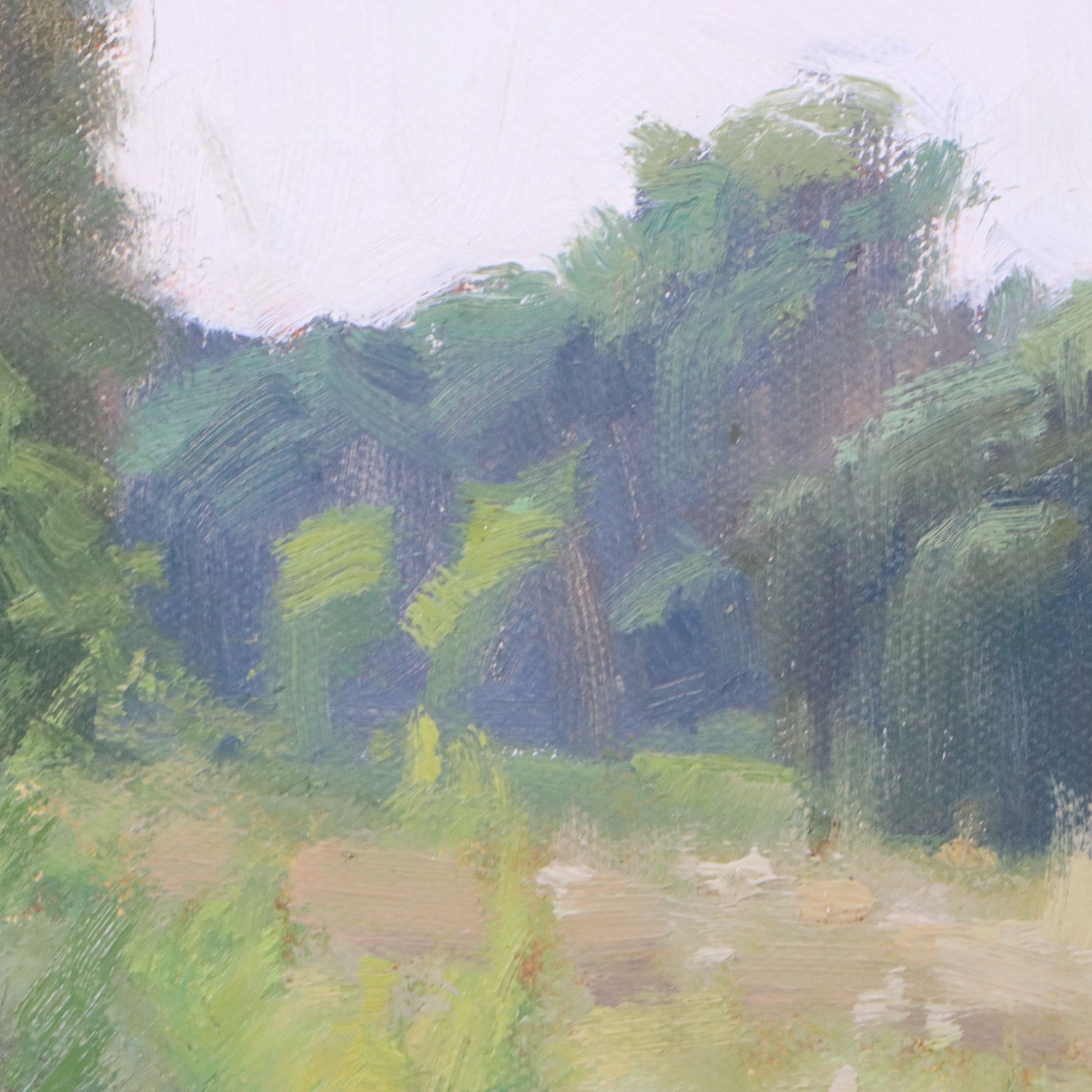 Chuck Marshall Pastoral Landscape Oil Painting "Hidden Farm," 2018