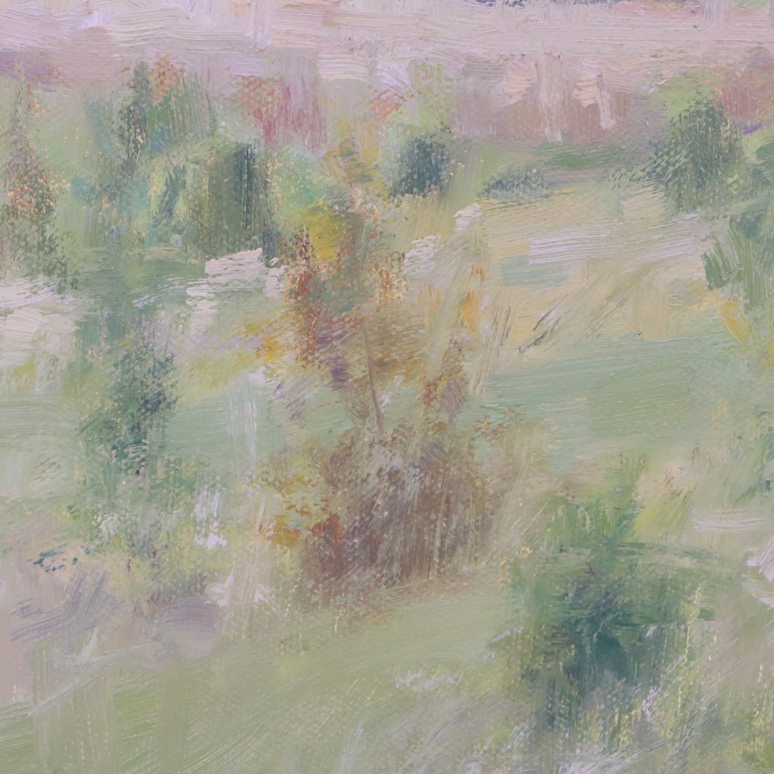 Chuck Marshall Pastoral Landscape Oil Painting "Hidden Farm," 2018