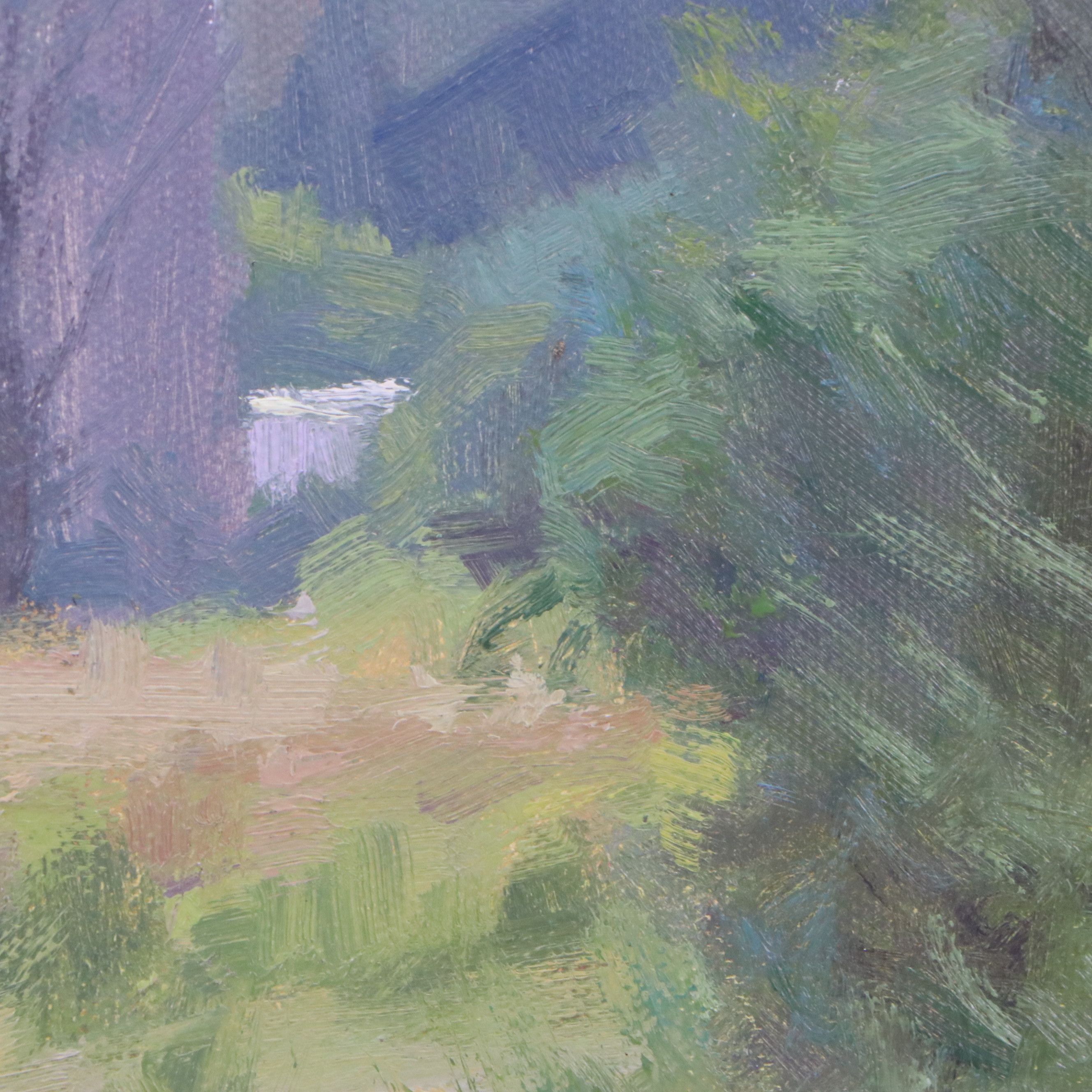 Chuck Marshall Pastoral Landscape Oil Painting "Hidden Farm," 2018