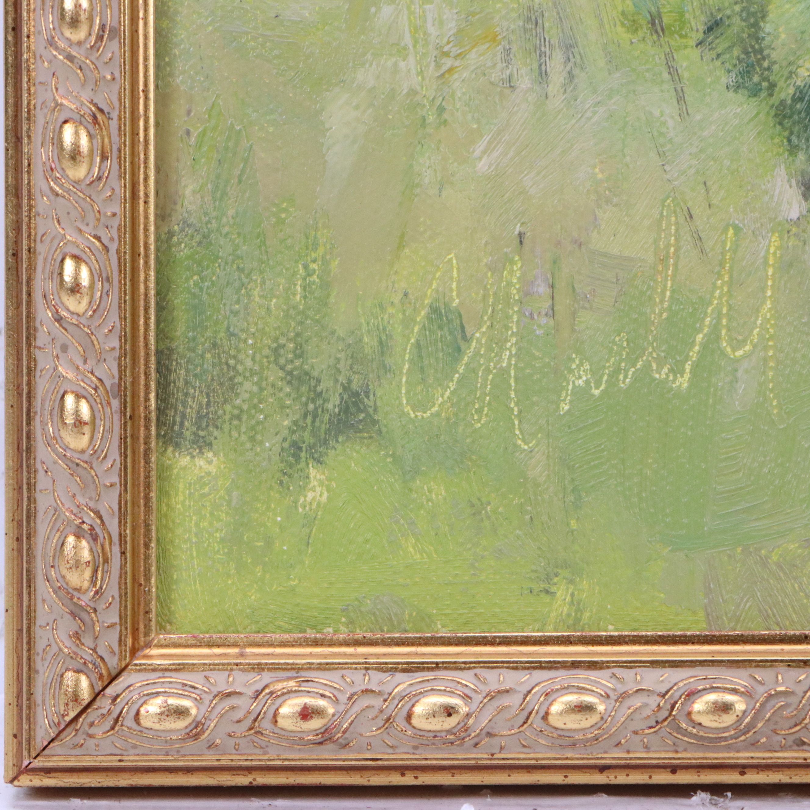 Chuck Marshall Pastoral Landscape Oil Painting "Hidden Farm," 2018