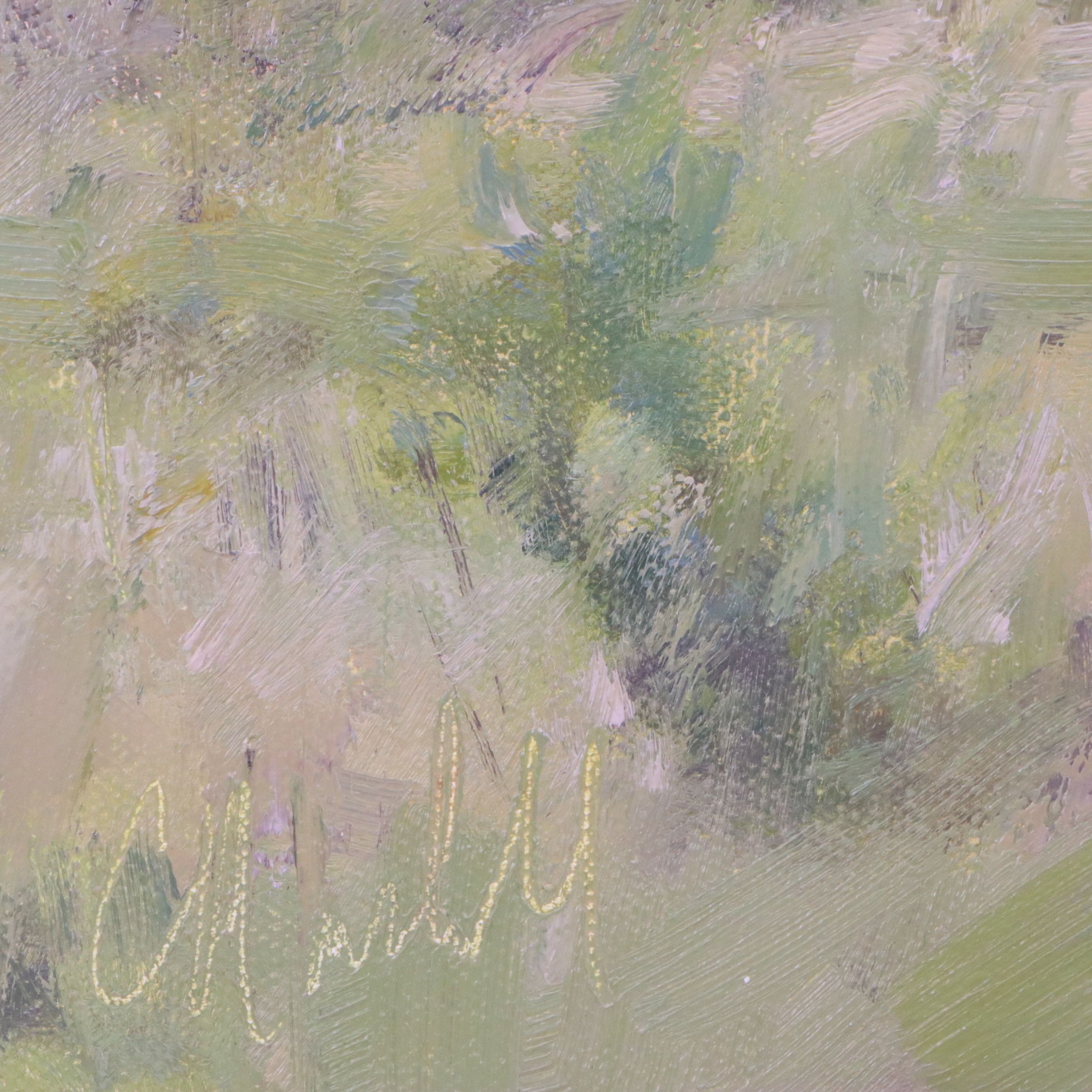 Chuck Marshall Pastoral Landscape Oil Painting "Hidden Farm," 2018