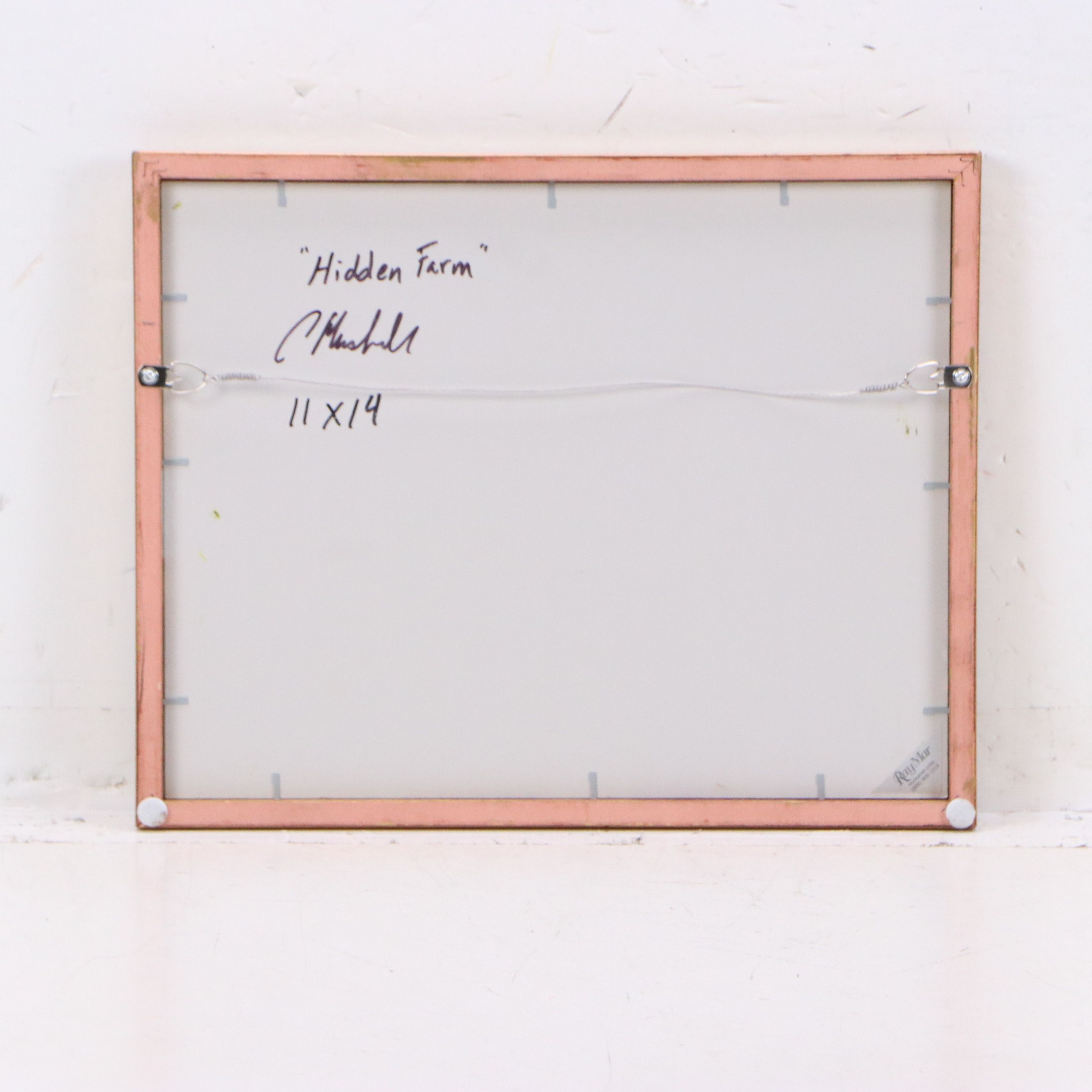 Chuck Marshall Pastoral Landscape Oil Painting "Hidden Farm," 2018