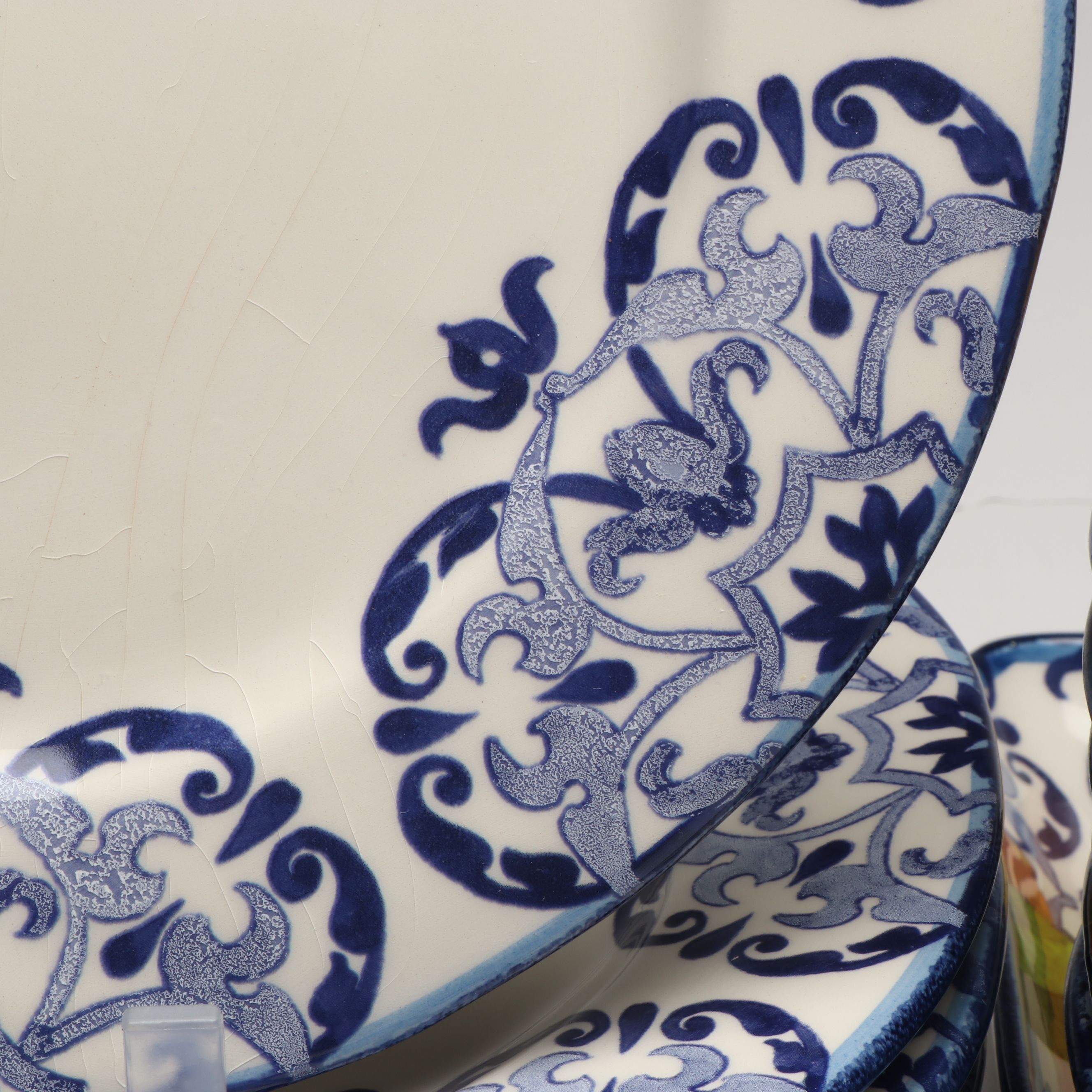 Sur La Table, Williams-Sonoma, and Heinen Delfts Blauw Ceramic Dinnerware