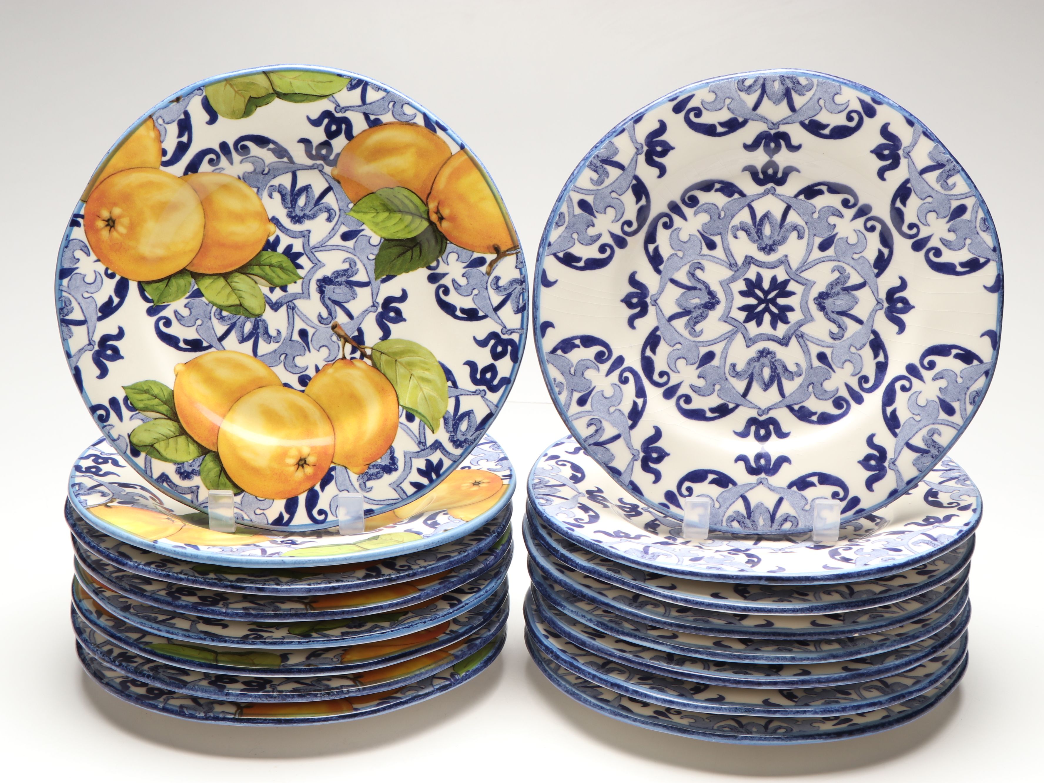 Sur La Table, Williams-Sonoma, and Heinen Delfts Blauw Ceramic Dinnerware